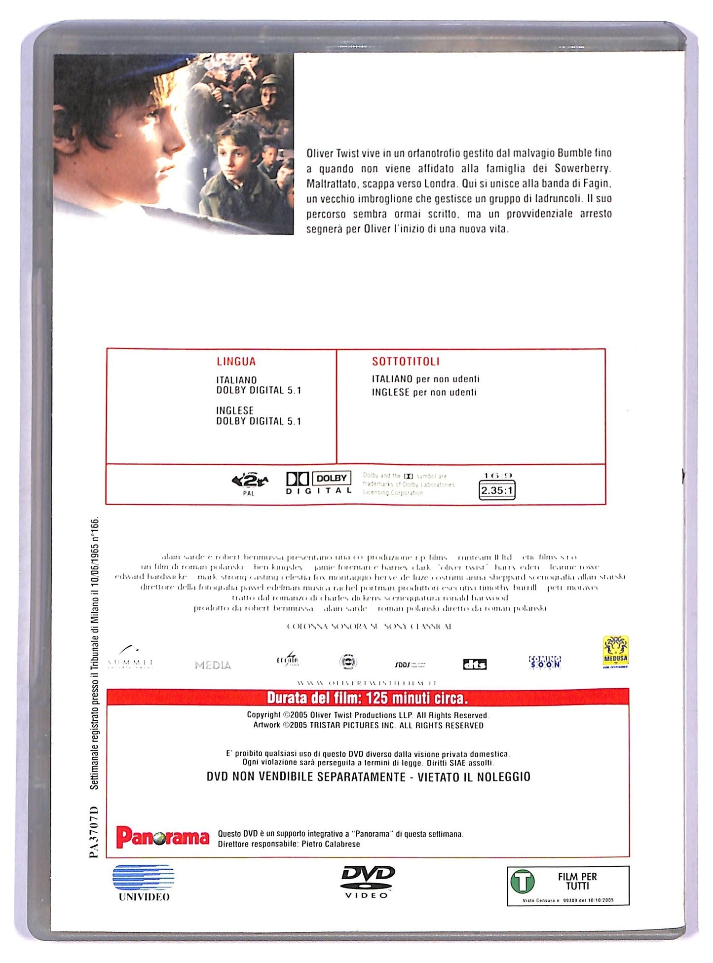 EBOND Oliver Twist - Primavisione EDITORIALE DVD D788821