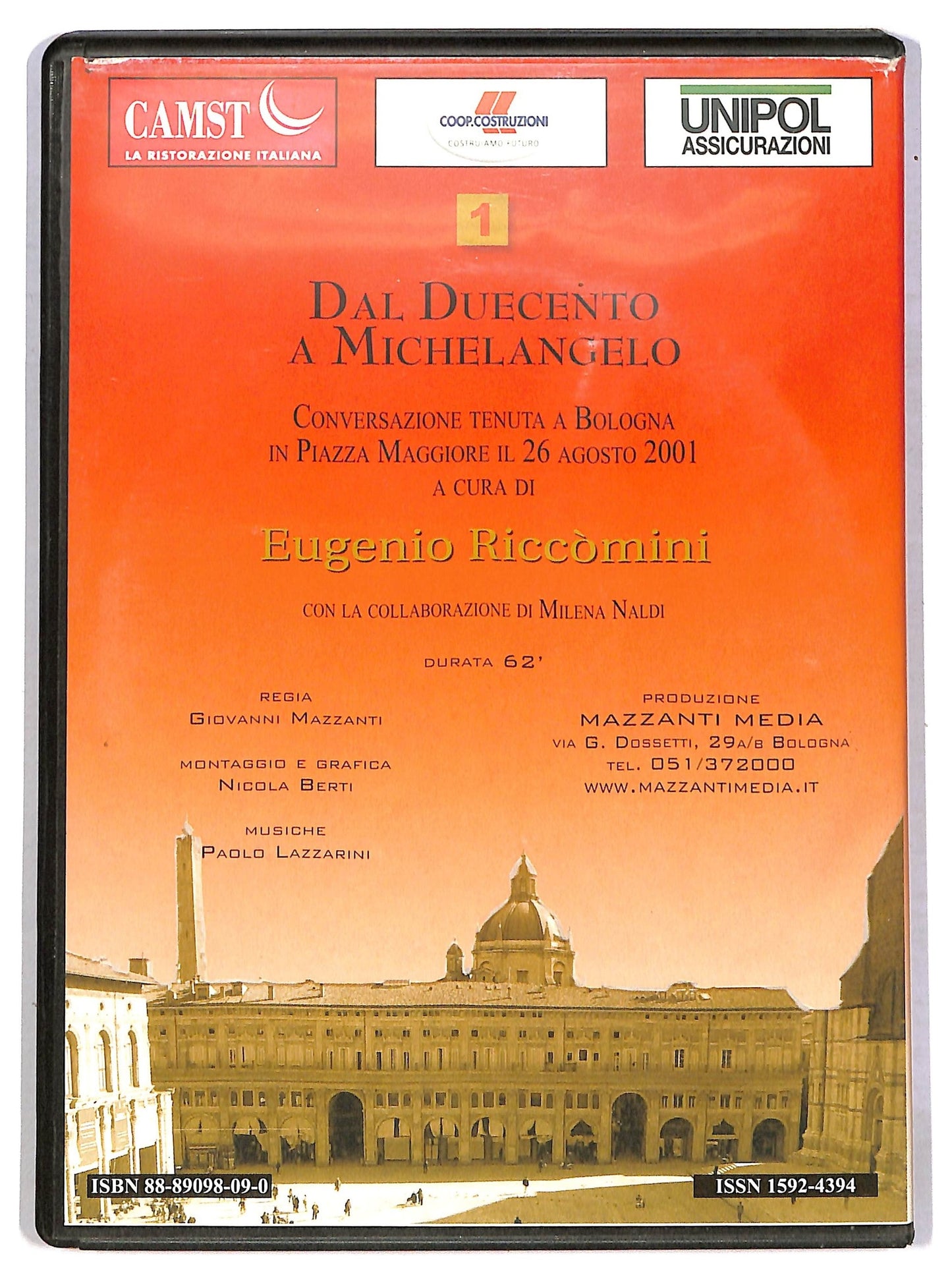 EBOND La piazza maggiore di Bologna vol 1 - dal 200 a michelangelo DVD EDITORIALE D789013