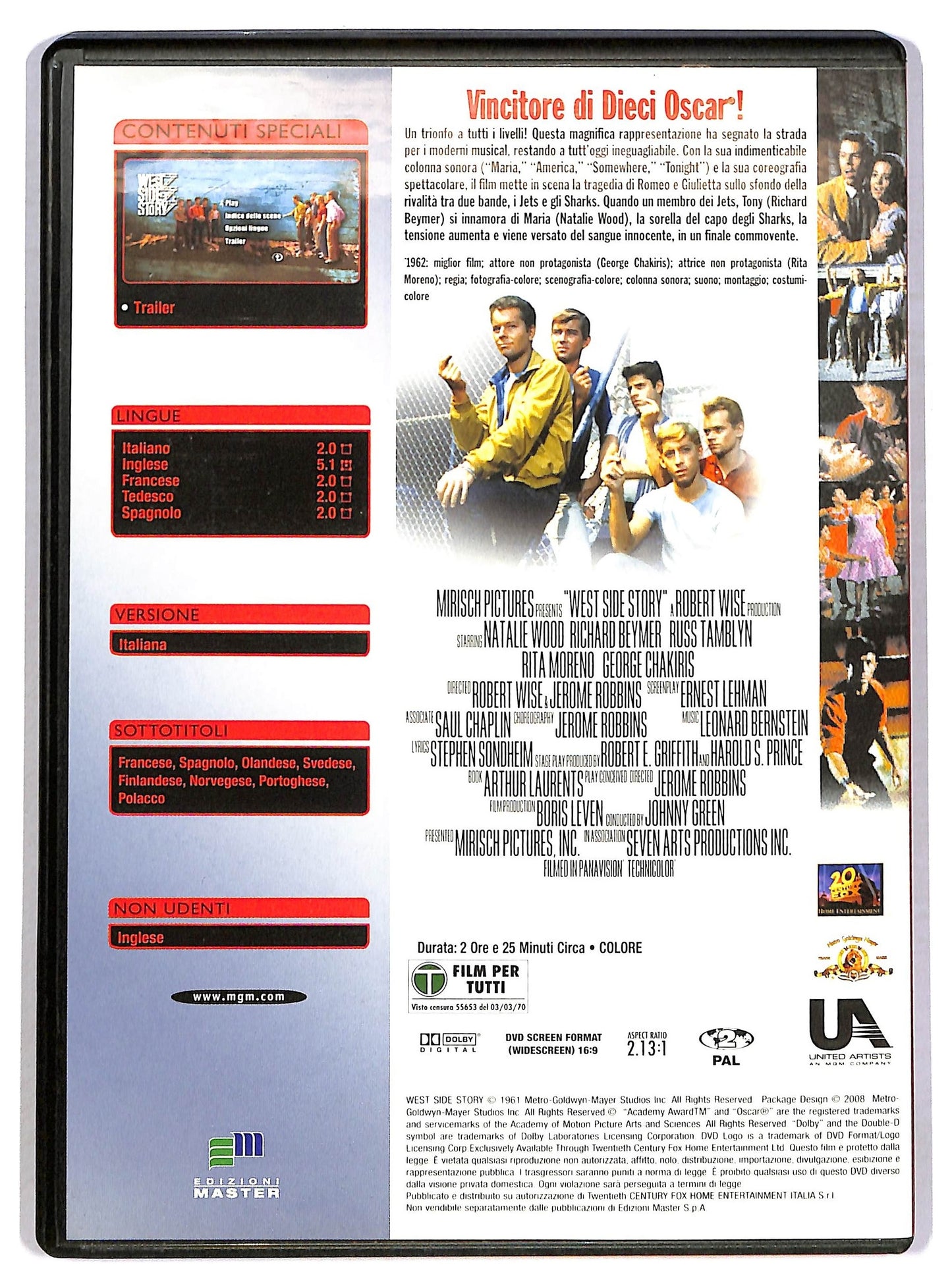 EBOND west side story natalie  EDITORIALE DVD D789024