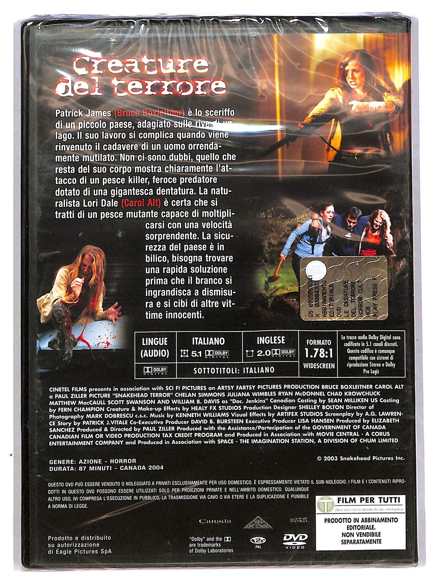 EBOND Creature del terrore  EDITORIALE DVD D789109