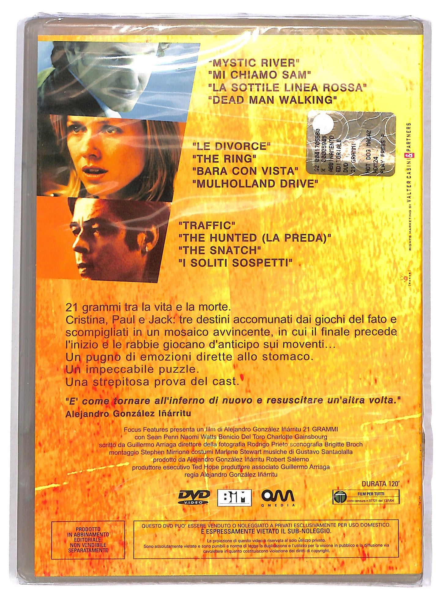 EBOND 21 grammi  EDITORIALE DVD D789204