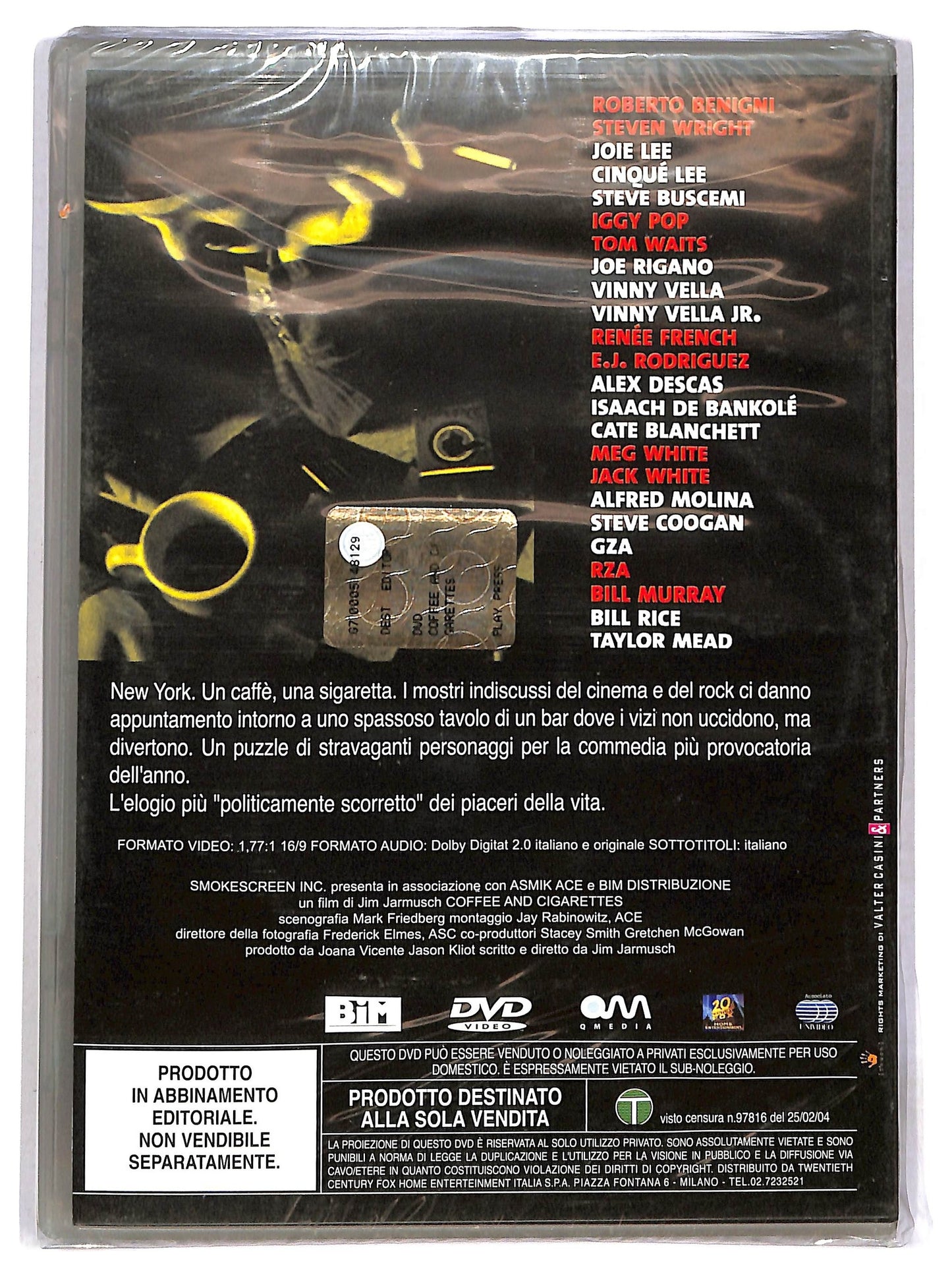 EBOND Coffee and Cigarettes EDITORIALE DVD D789205