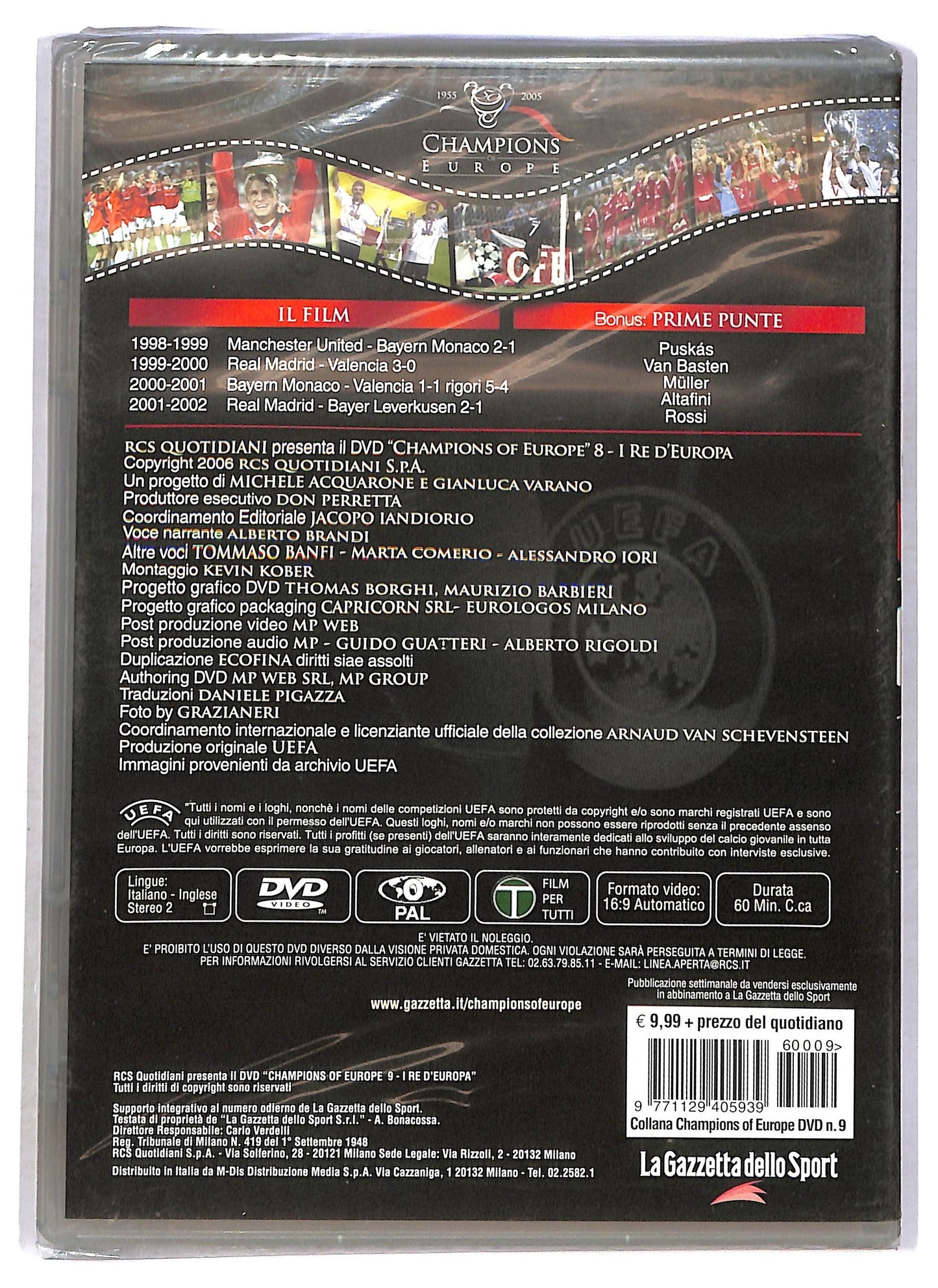 EBOND I re d'europa - I 50 anni di coppa dei campioni vol 9 EDITORIALE DVD D789227