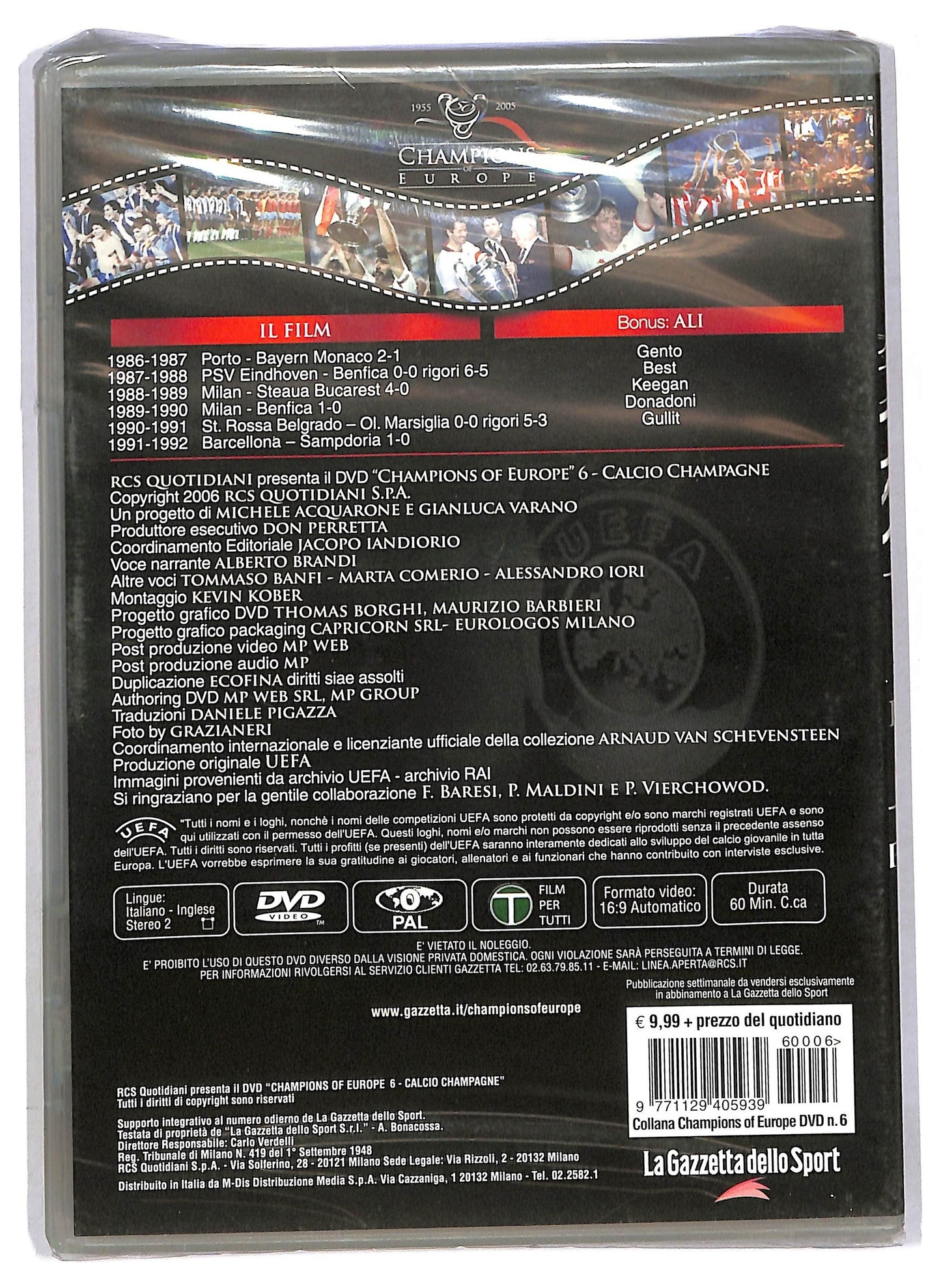 EBOND Calcio champagne - 50 anni di coppa dei campioni vol 6 EDITORIALE DVD D789230