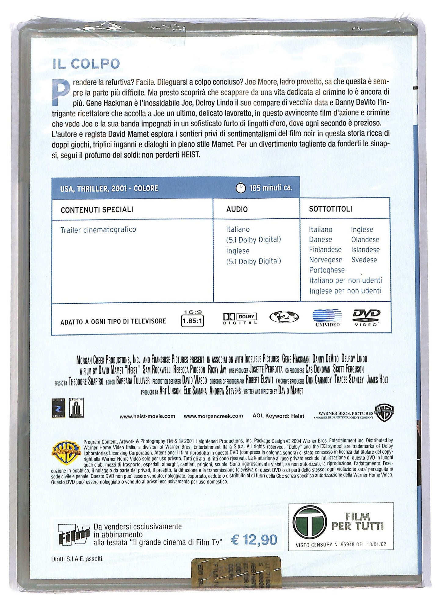 EBOND Il colpo EDITORIALE DVD D789331