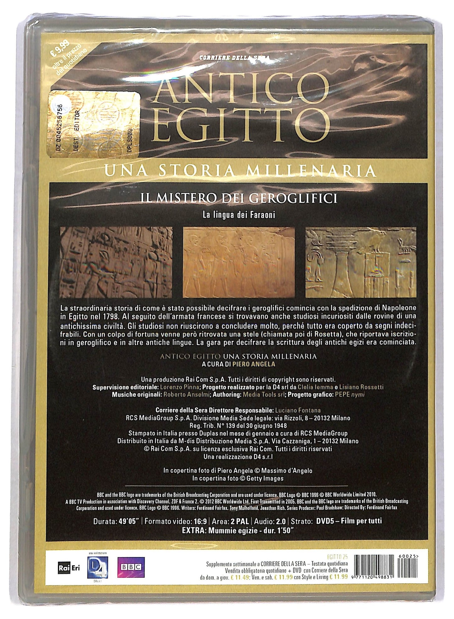 EBOND Antico egitto una storia millenaria - il mistero dei geroglifici EDITORIALE DVD D789342
