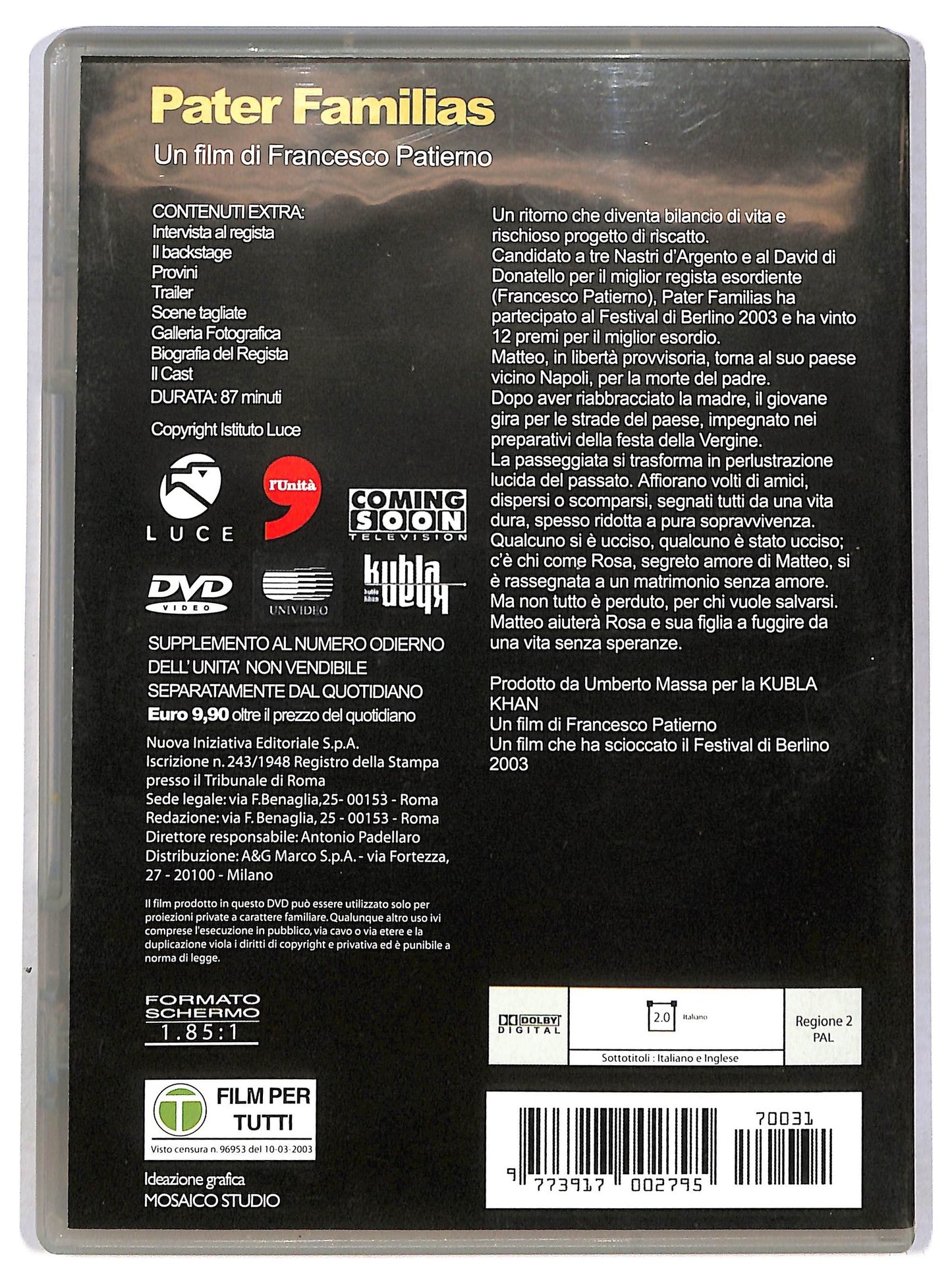 EBOND Pater familias EDITORIALE DVD D789347