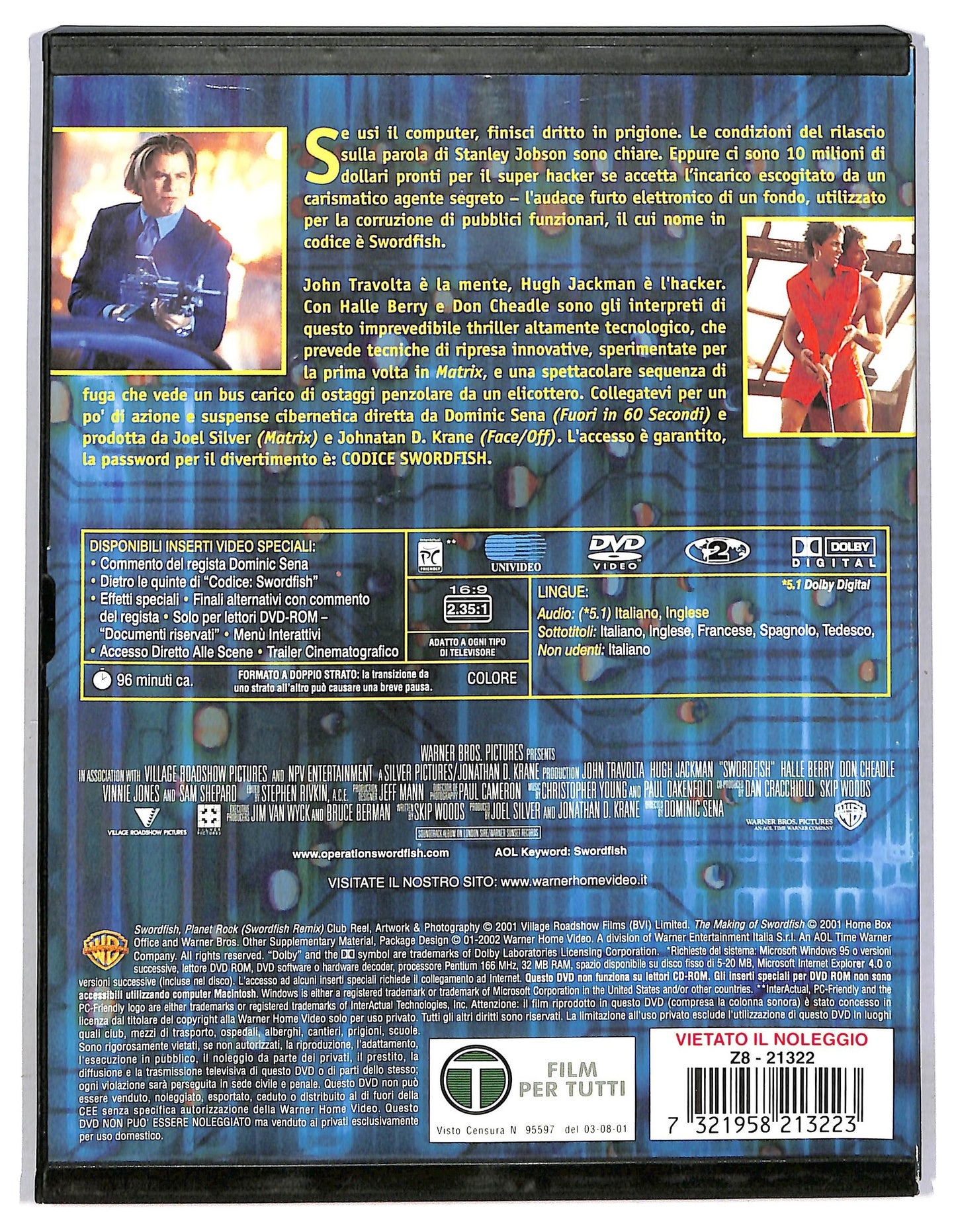EBOND Codice Swordfish SNAPPER DVD D789411