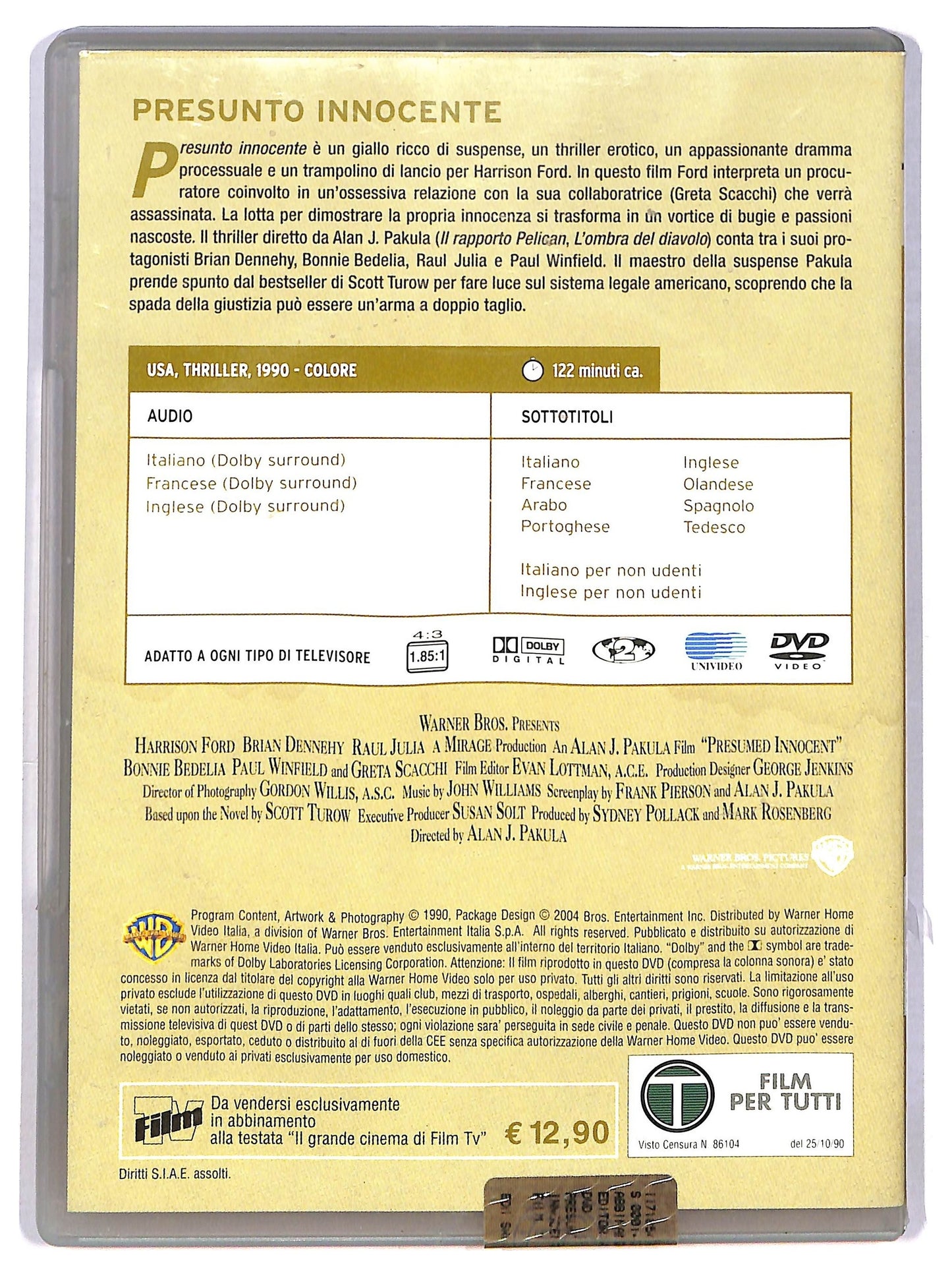 EBOND Presunto innocente  EDITORIALE  DVD D789429