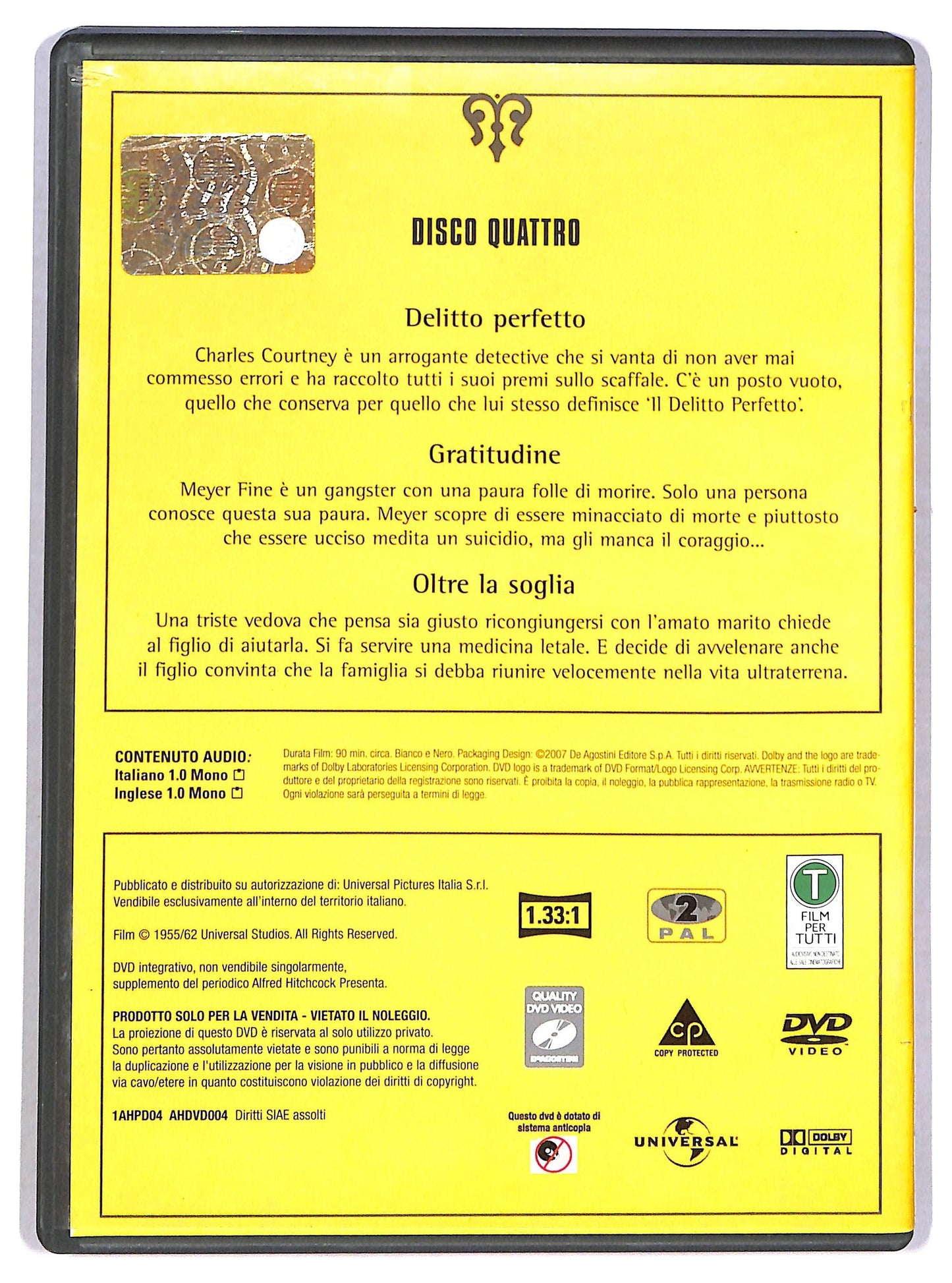 EBOND Alfred Hitchcock Presenta Disco Quattro EDITORIALE  DVD D789436