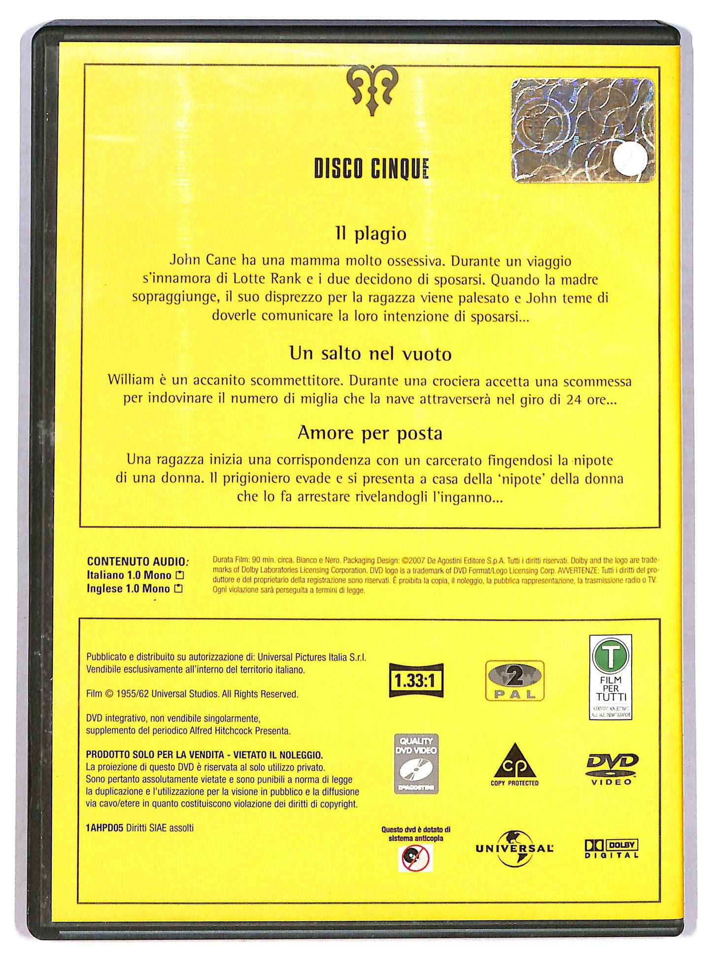 EBOND lfred Hitchcock presenta Disco 5 vol 5  EDITORIALE DVD D789437