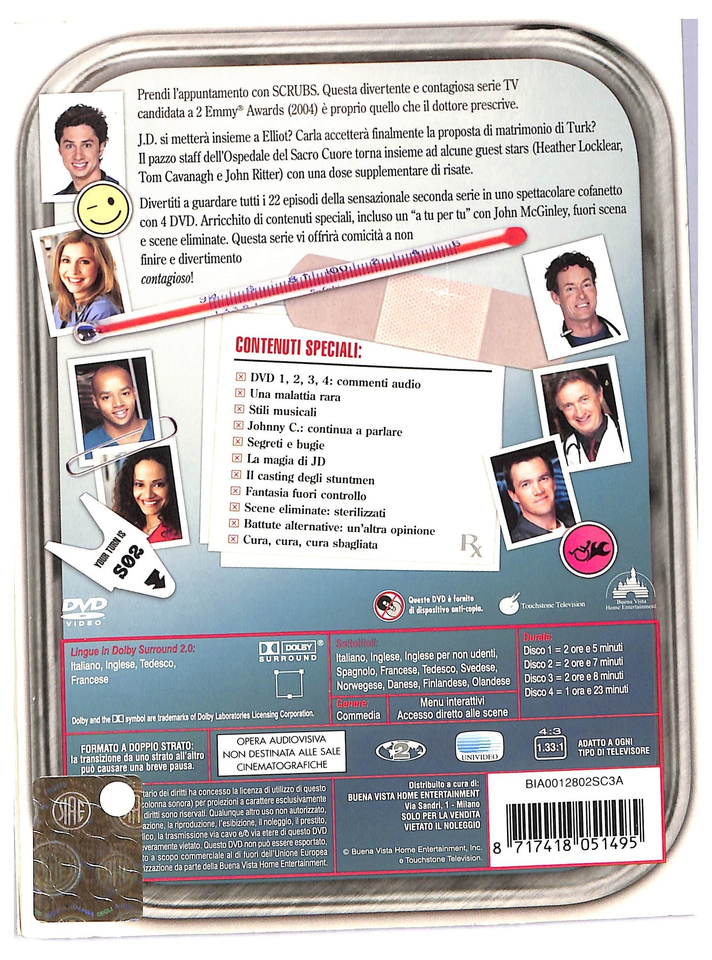 EBOND Scrubs - Seconda serie (4 dischi) DIGIPACK DVD D789458