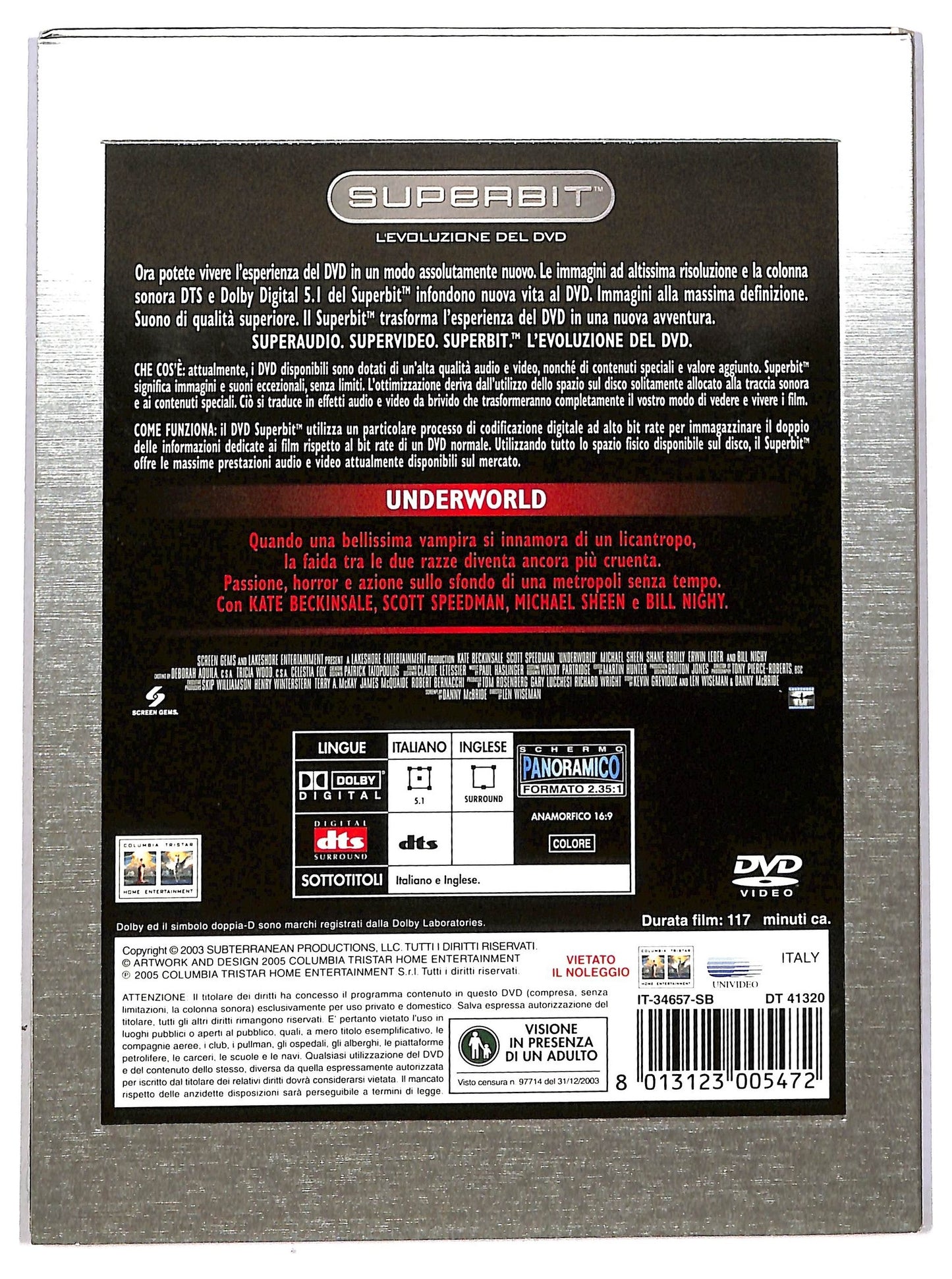 EBOND Underworld Slipcase DVD D789605