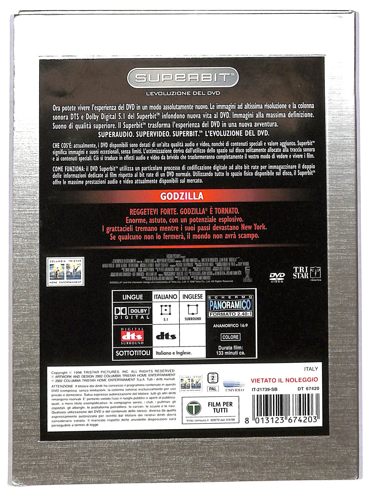 EBOND Godzilla Slipcase DVD D789633