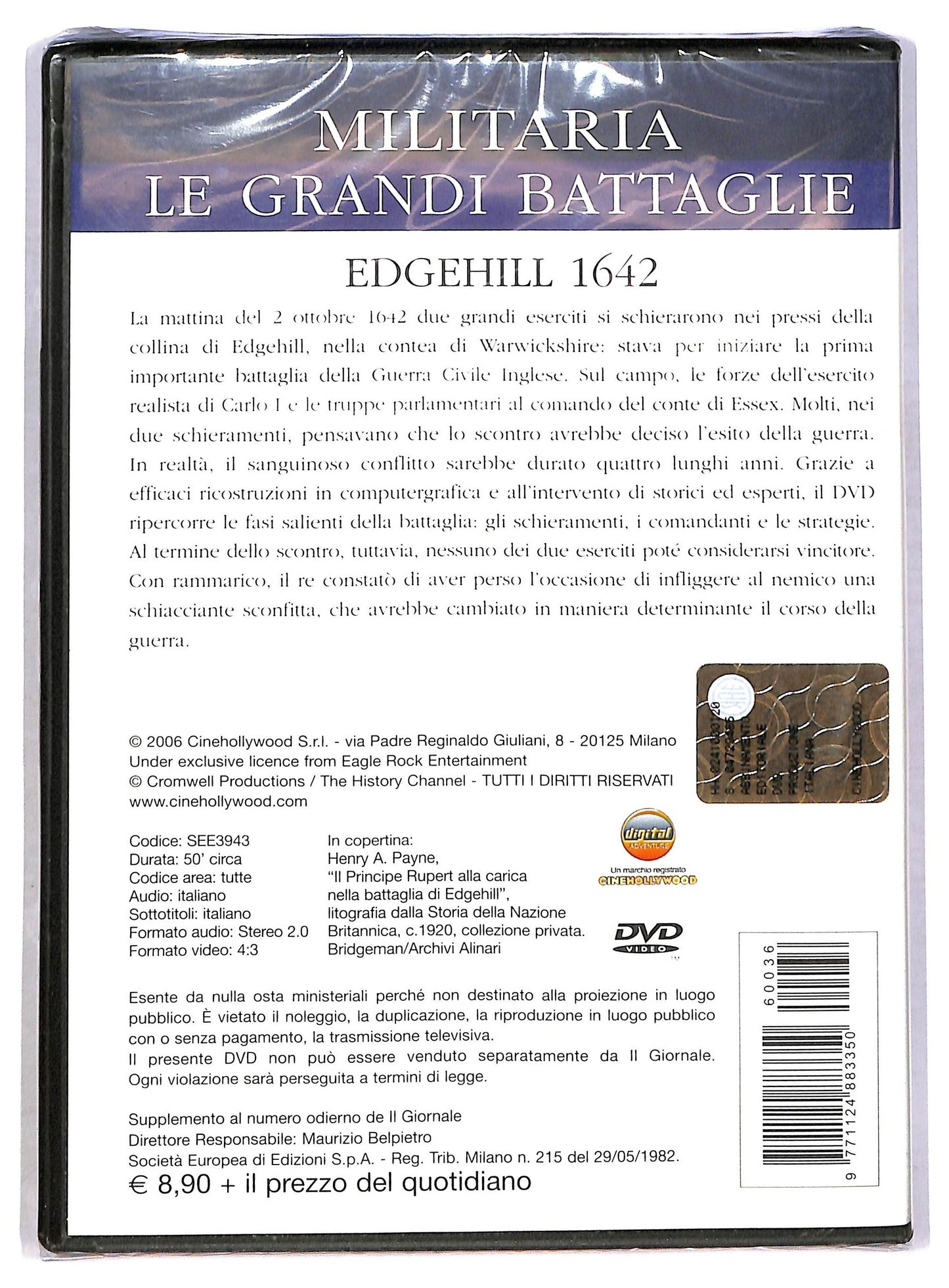 EBOND Le grandi battaglie. Edgehill 1642 vol.36 EDITORIALE DVD D789730
