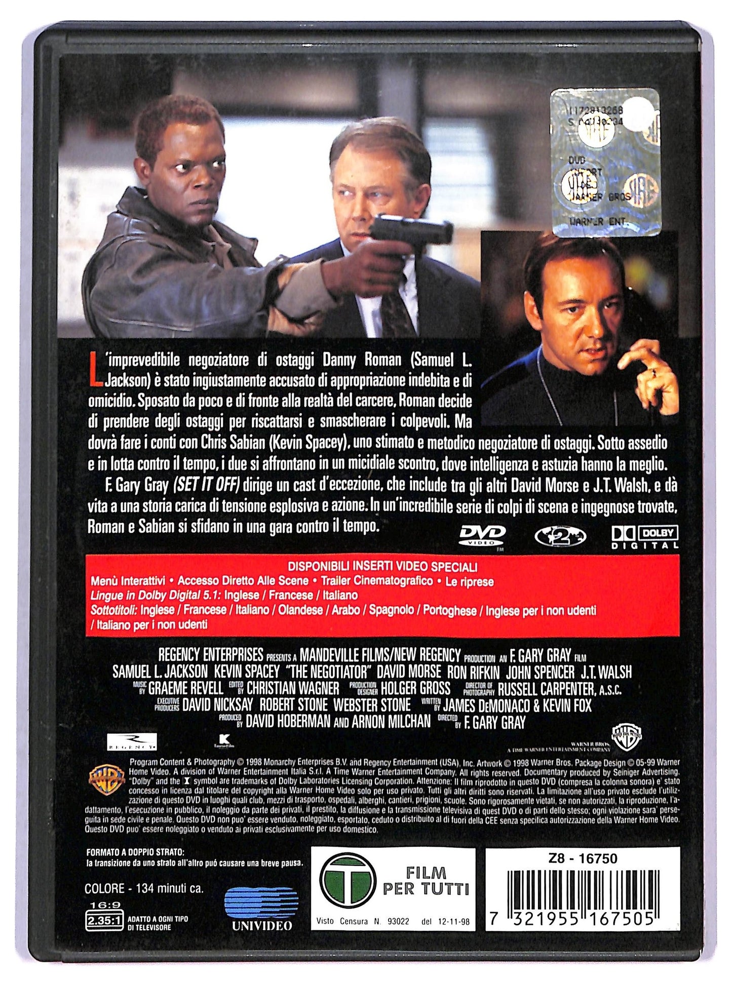 EBOND The Negotiator UK Edition  DVD D789803