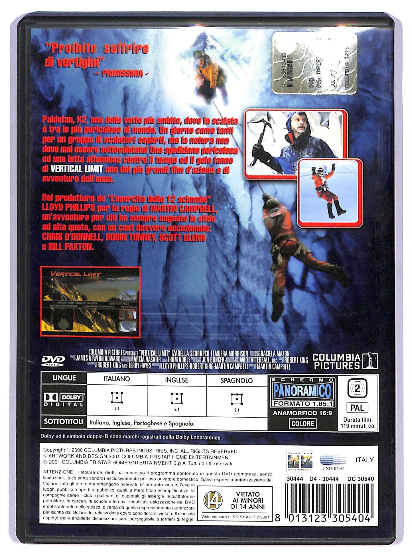 EBOND vertical Limit NOLEGGIO DVD D789806
