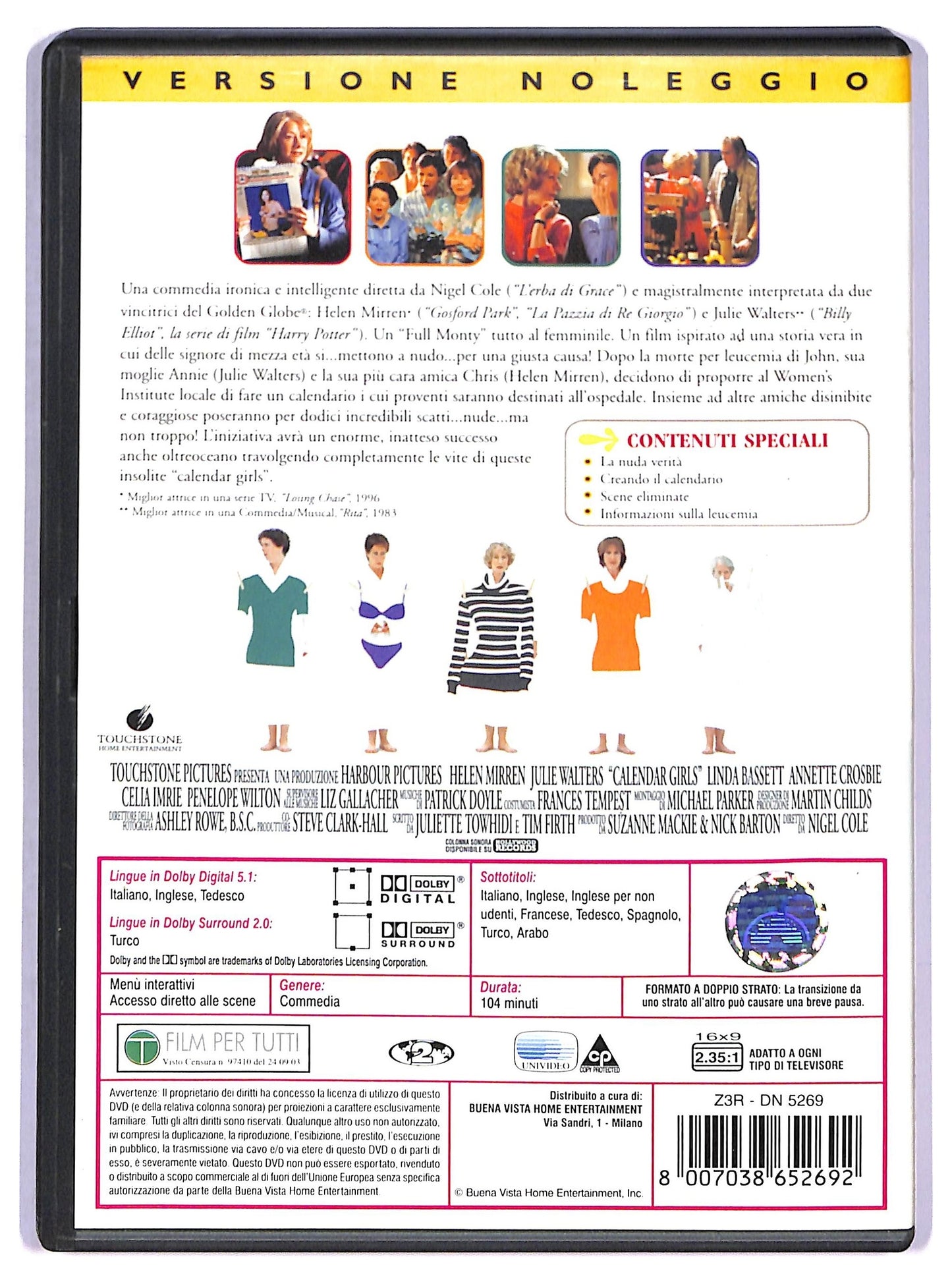 EBOND Calendar Girls  DVD D789832