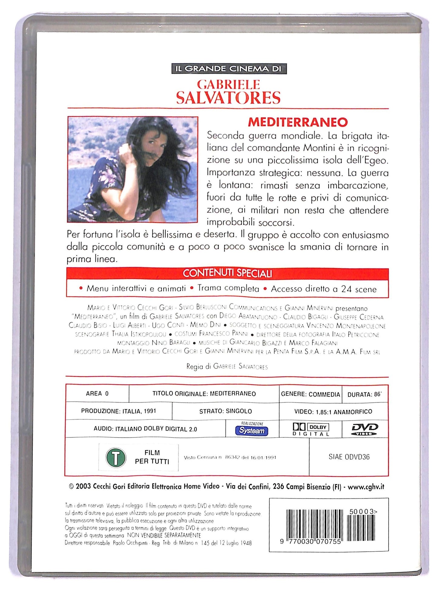 EBOND Il grande Cinema di Salvatores - Mediterraneo EDITORIALE DVD D789857