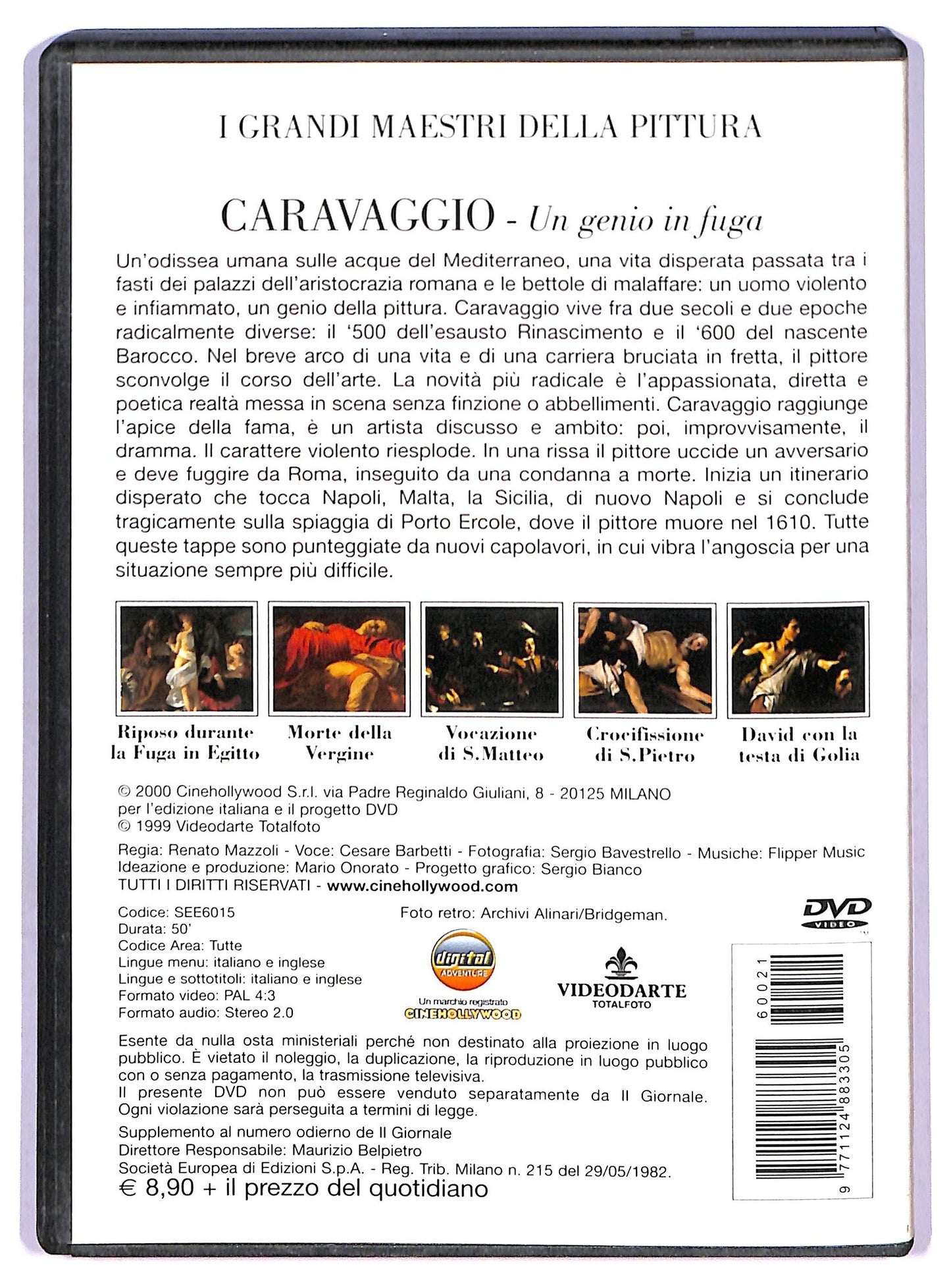 EBOND I grandi maestri della pittura - Caravaggio EDITORIALE DVD D790006