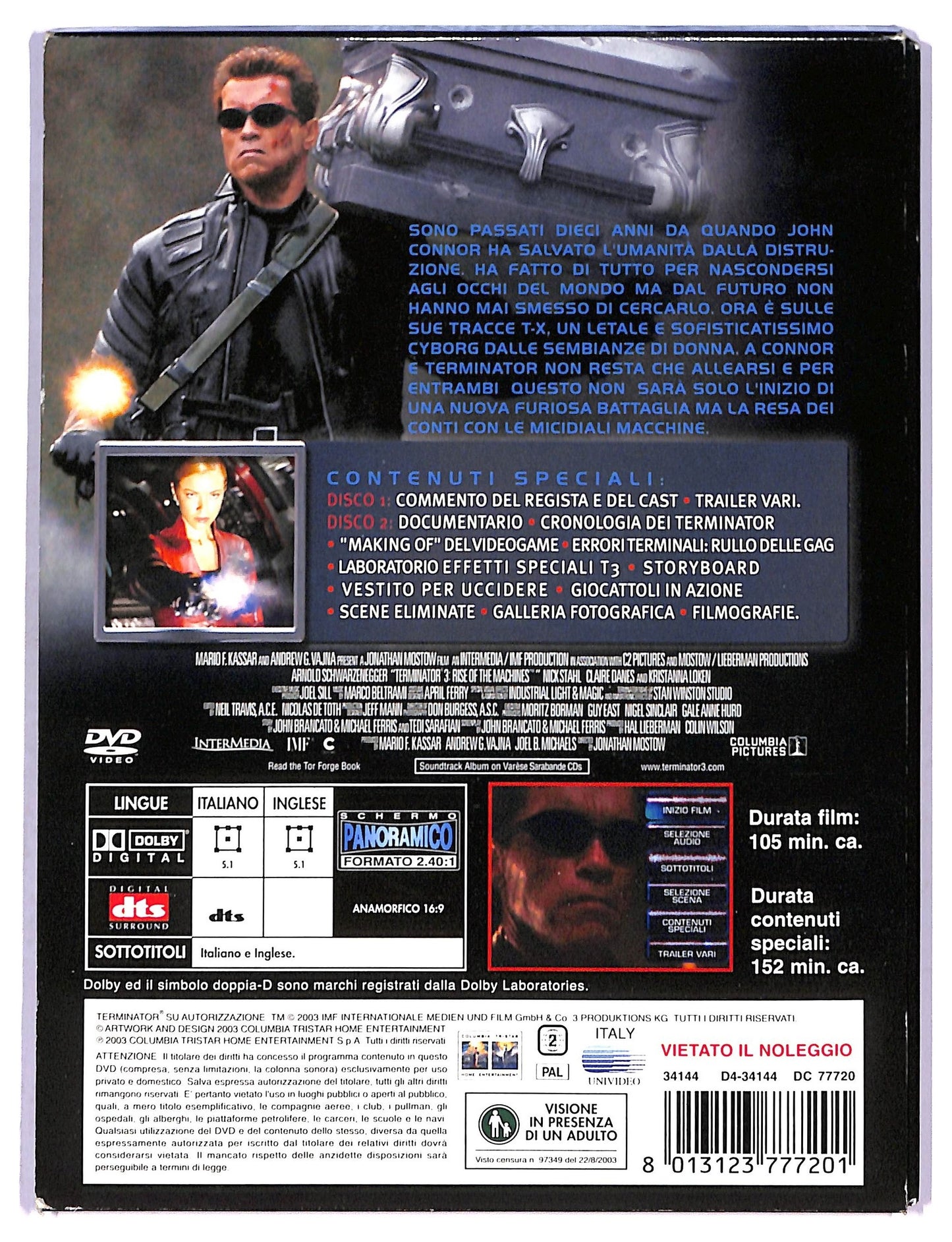 EBOND Terminator 3  DVD  Slipcase SLIM D790020