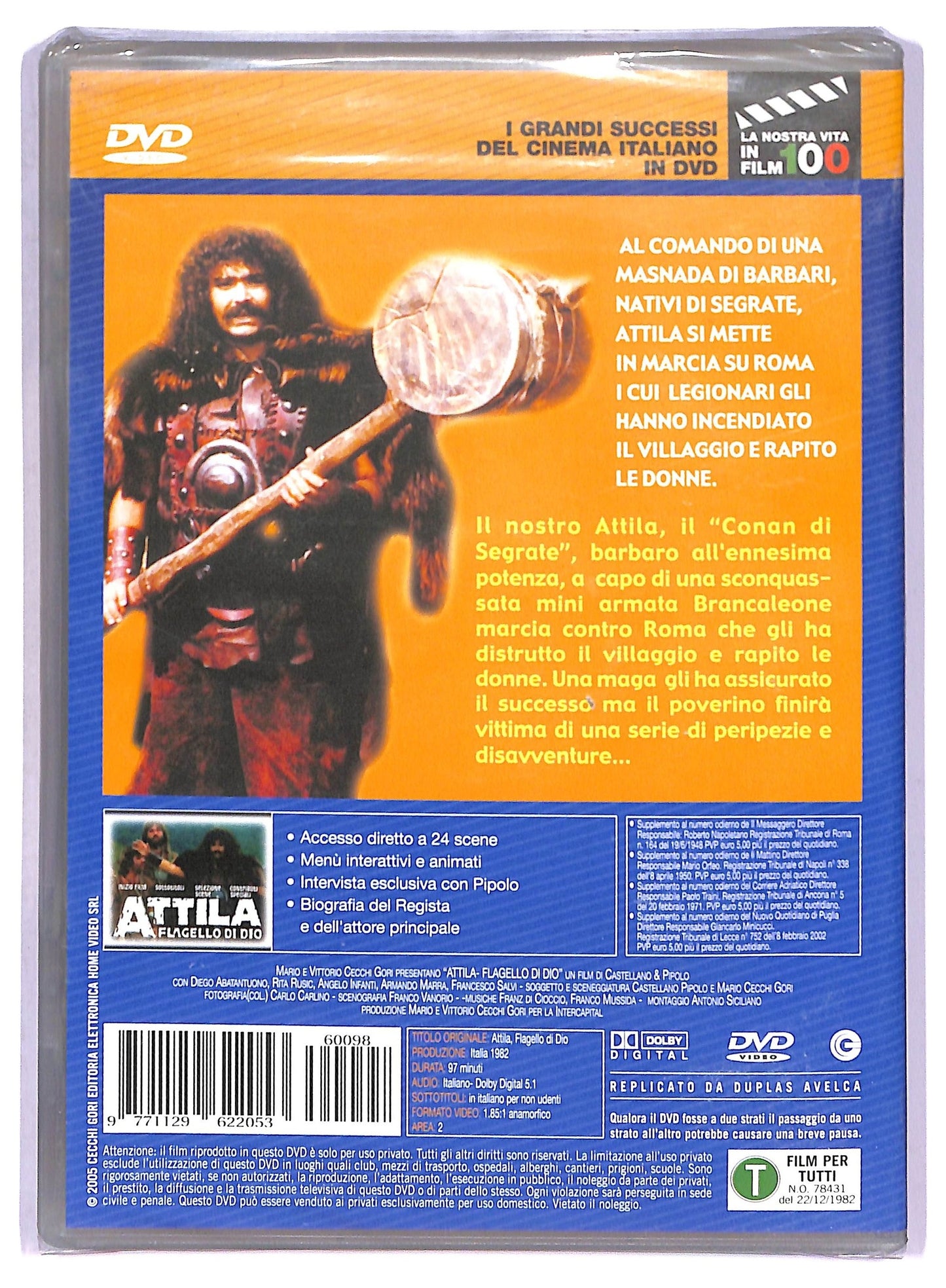 EBOND Attila Flagello Di Dio DVD Editoriale D790157