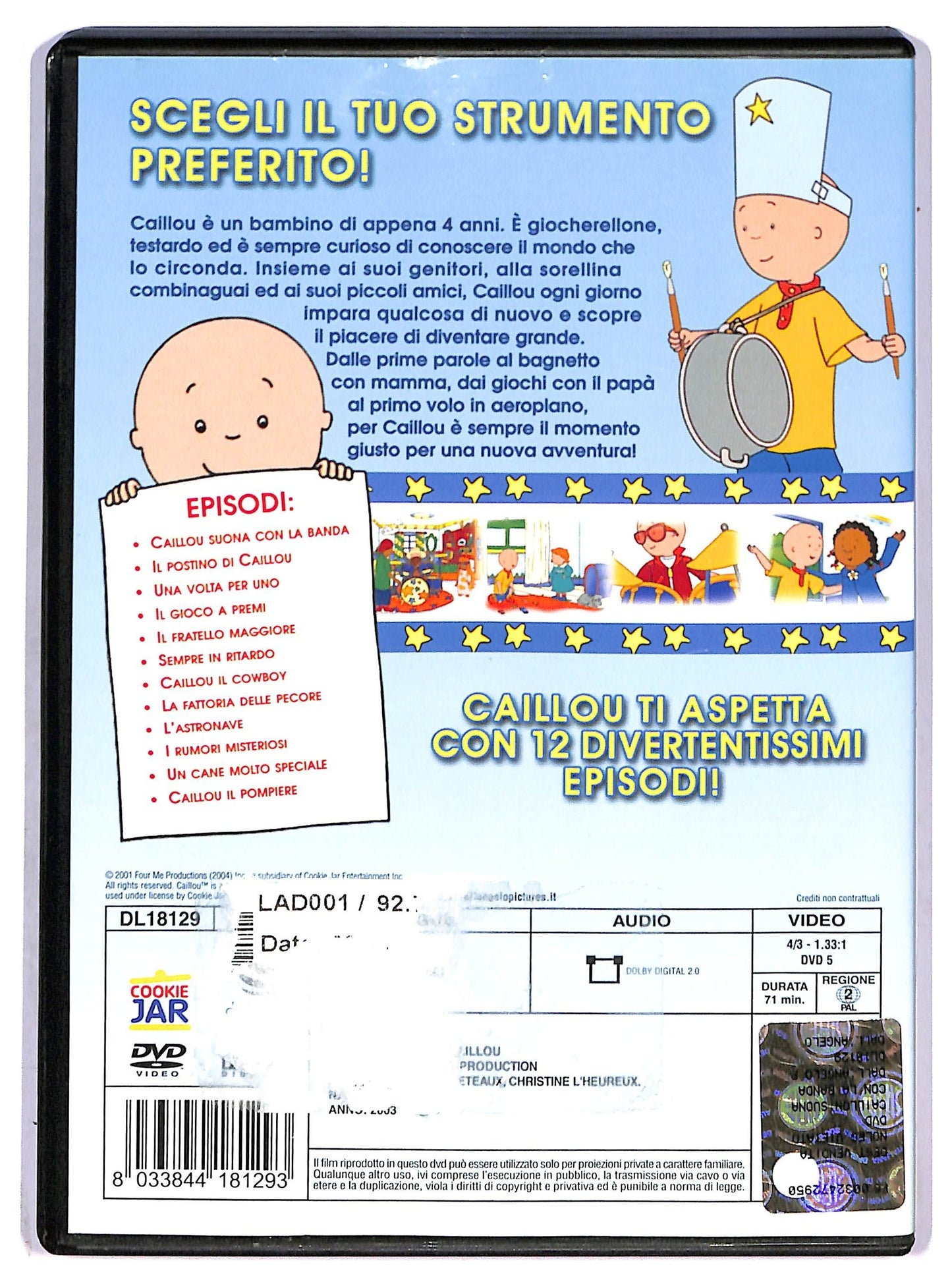 EBOND Caillou - Suona con la banda volume 03 DVD D790408