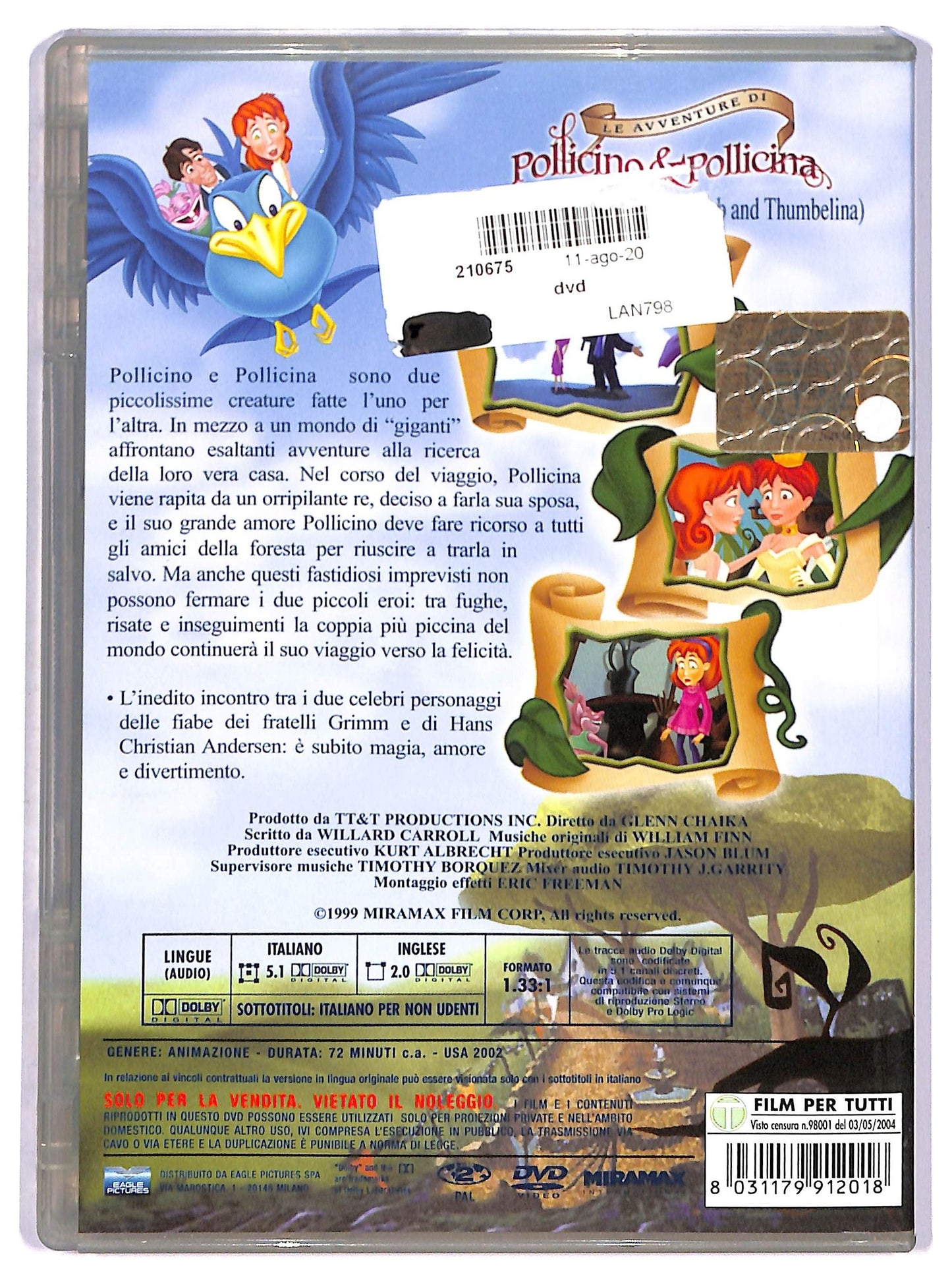 EBOND Le Avventure Di Pollicino e Pollicina DVD D790417