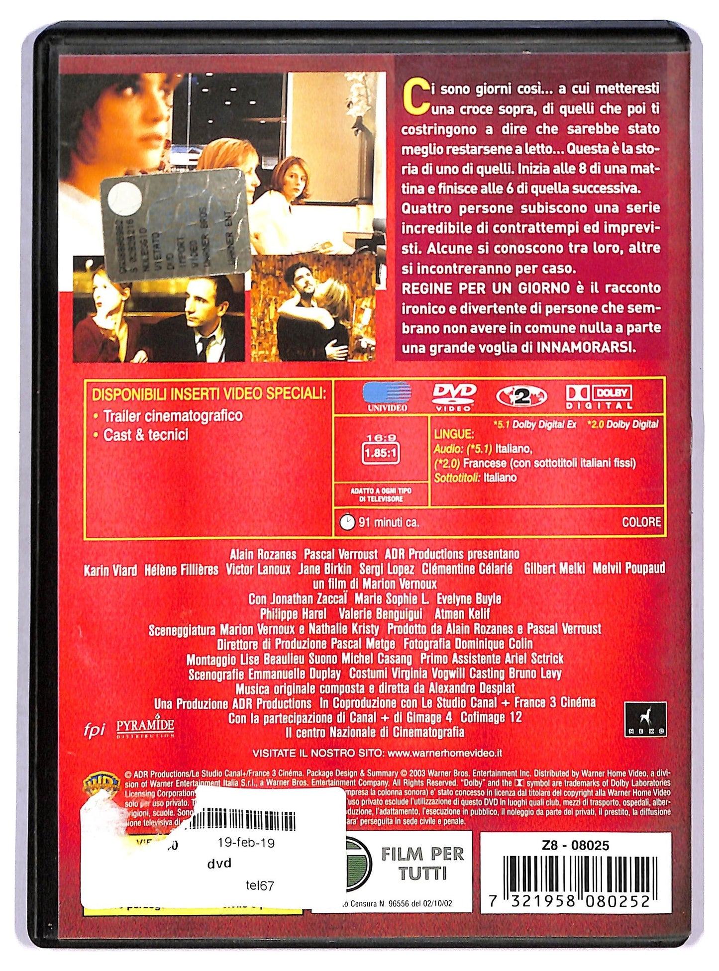 EBOND Regine Per Un Giorno DVD D790426