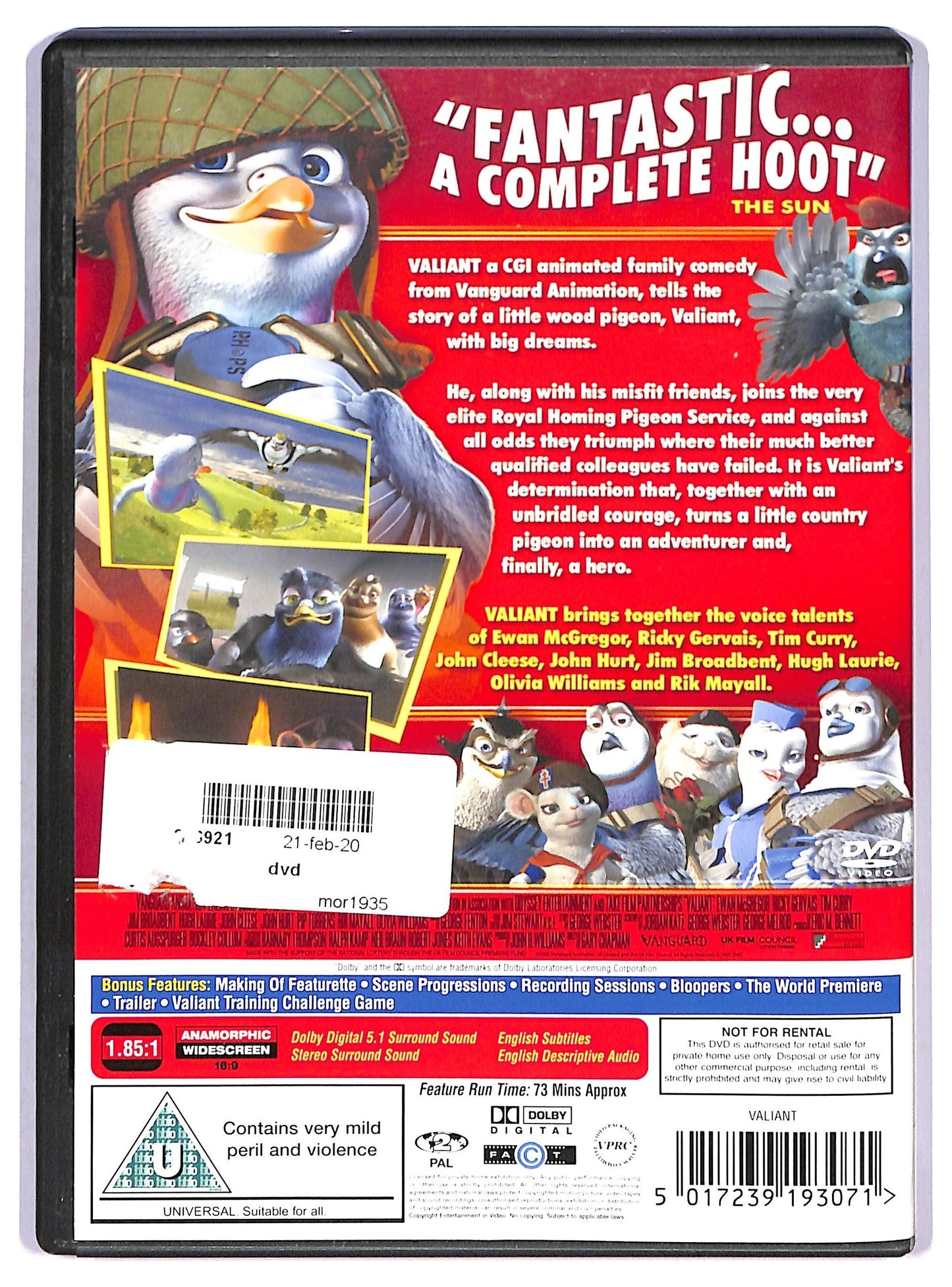 EBOND Valiant edizione UK DVD D790431
