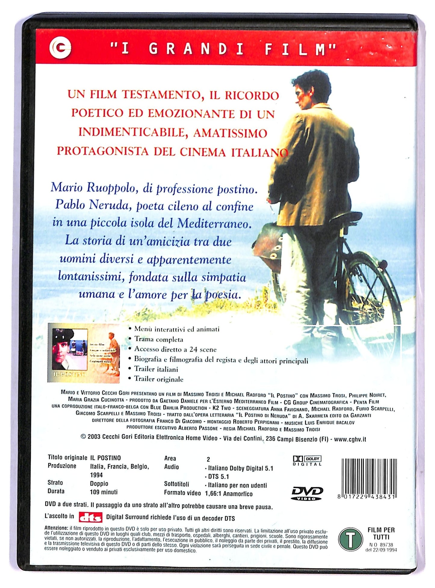 EBOND Il Postino   DVD D790542