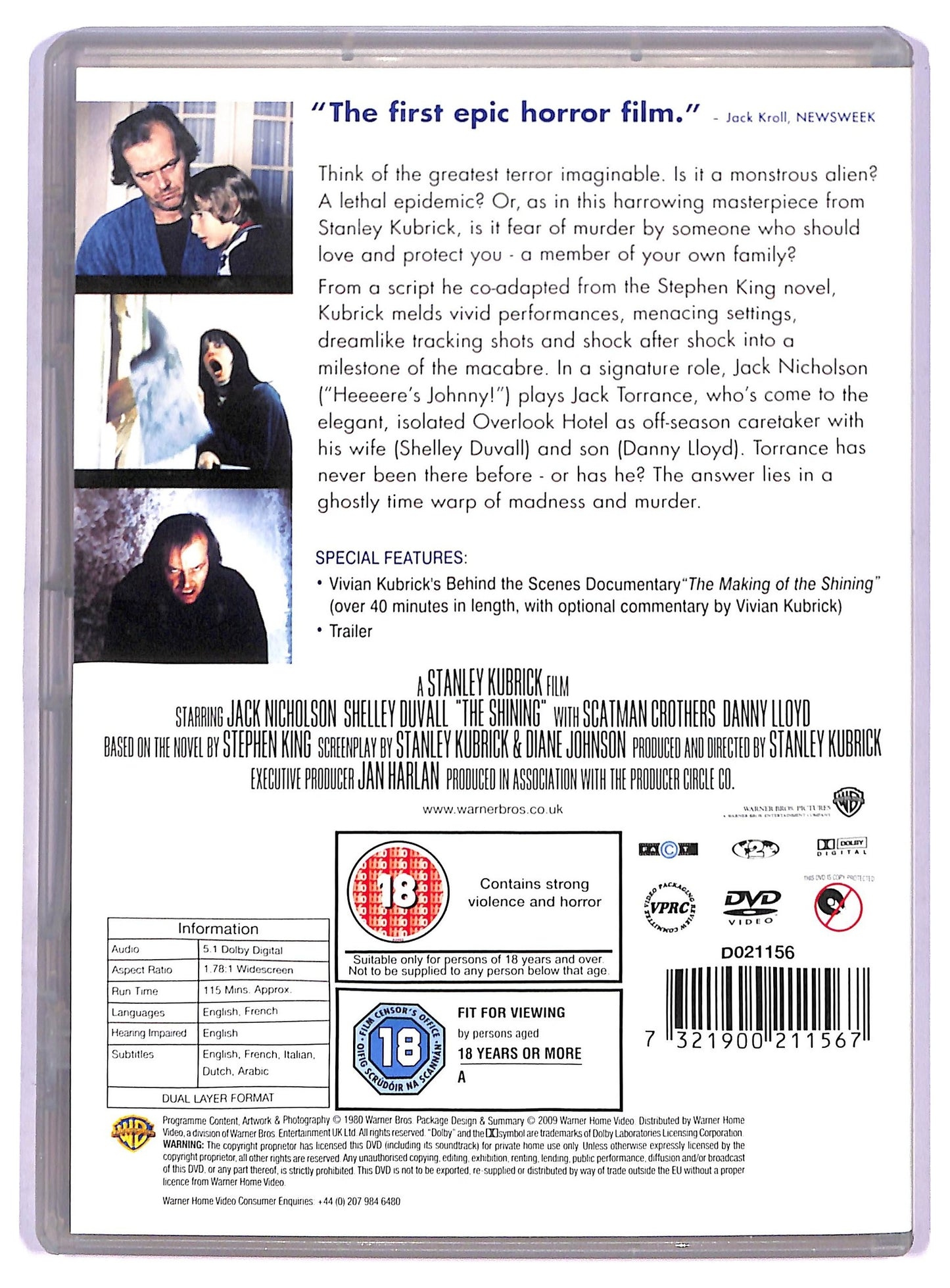 EBOND The Shining DVD D790560