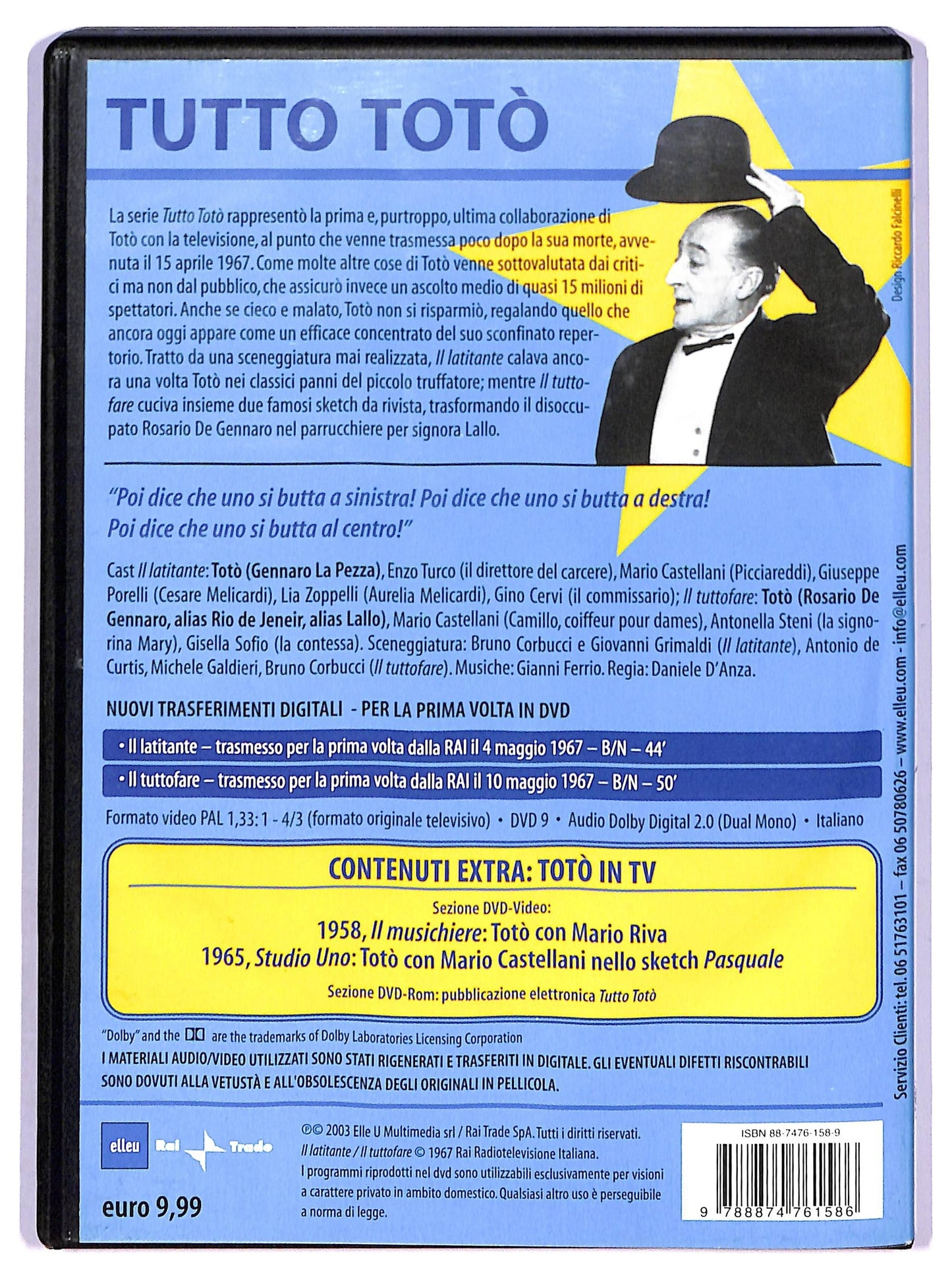EBOND Tutto Toto - Il latitante - Il tuttofare EDITORIALE DVD D790636