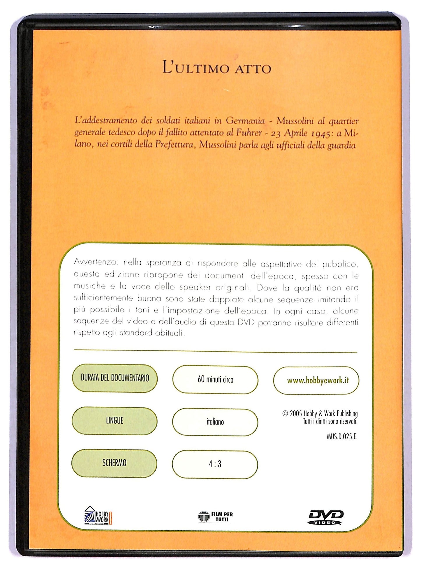 EBOND l'ultimo atto  EDITORIALE DVD D790765
