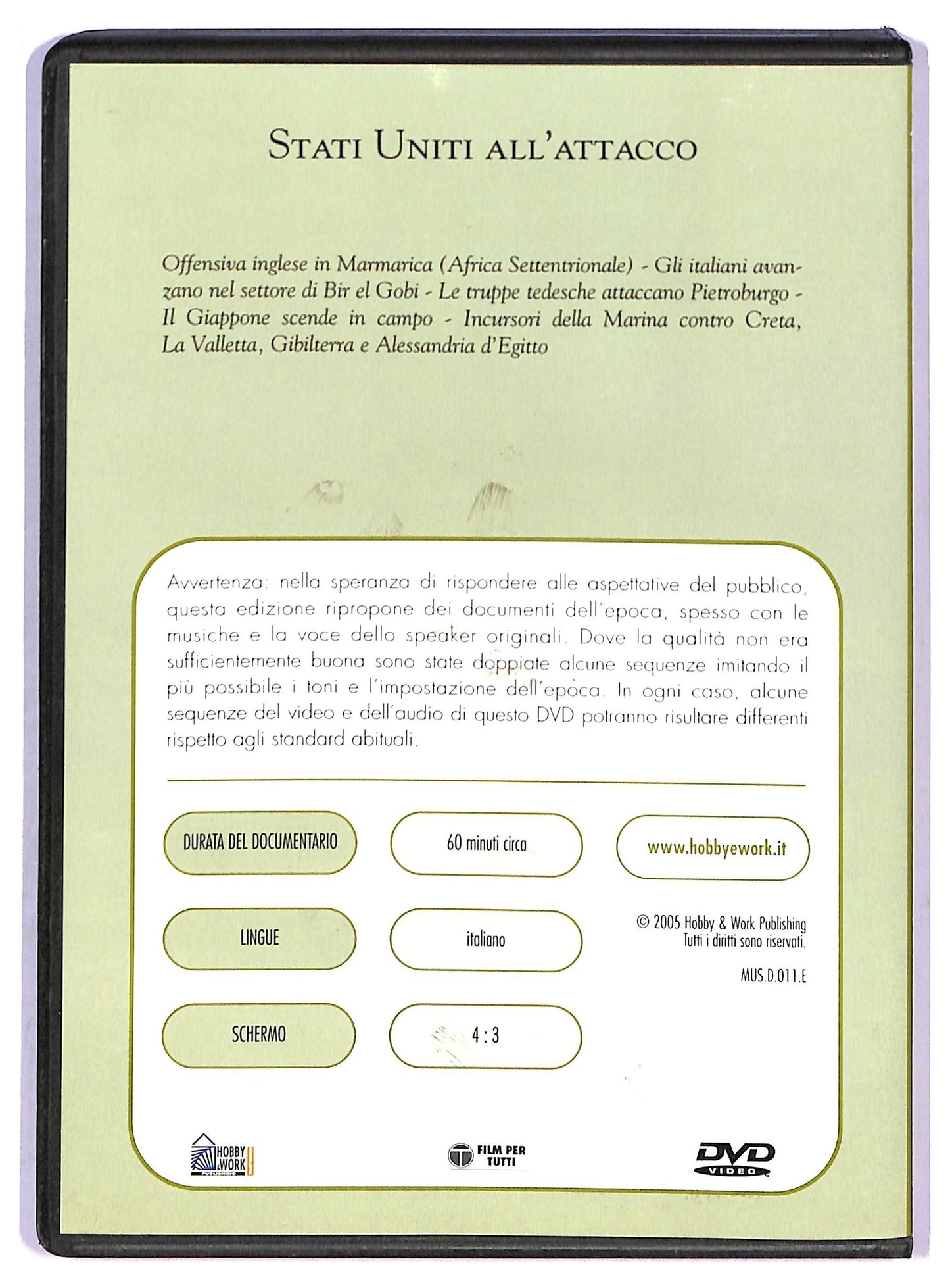 EBOND Stati Uniti all'attacco DVD D790805