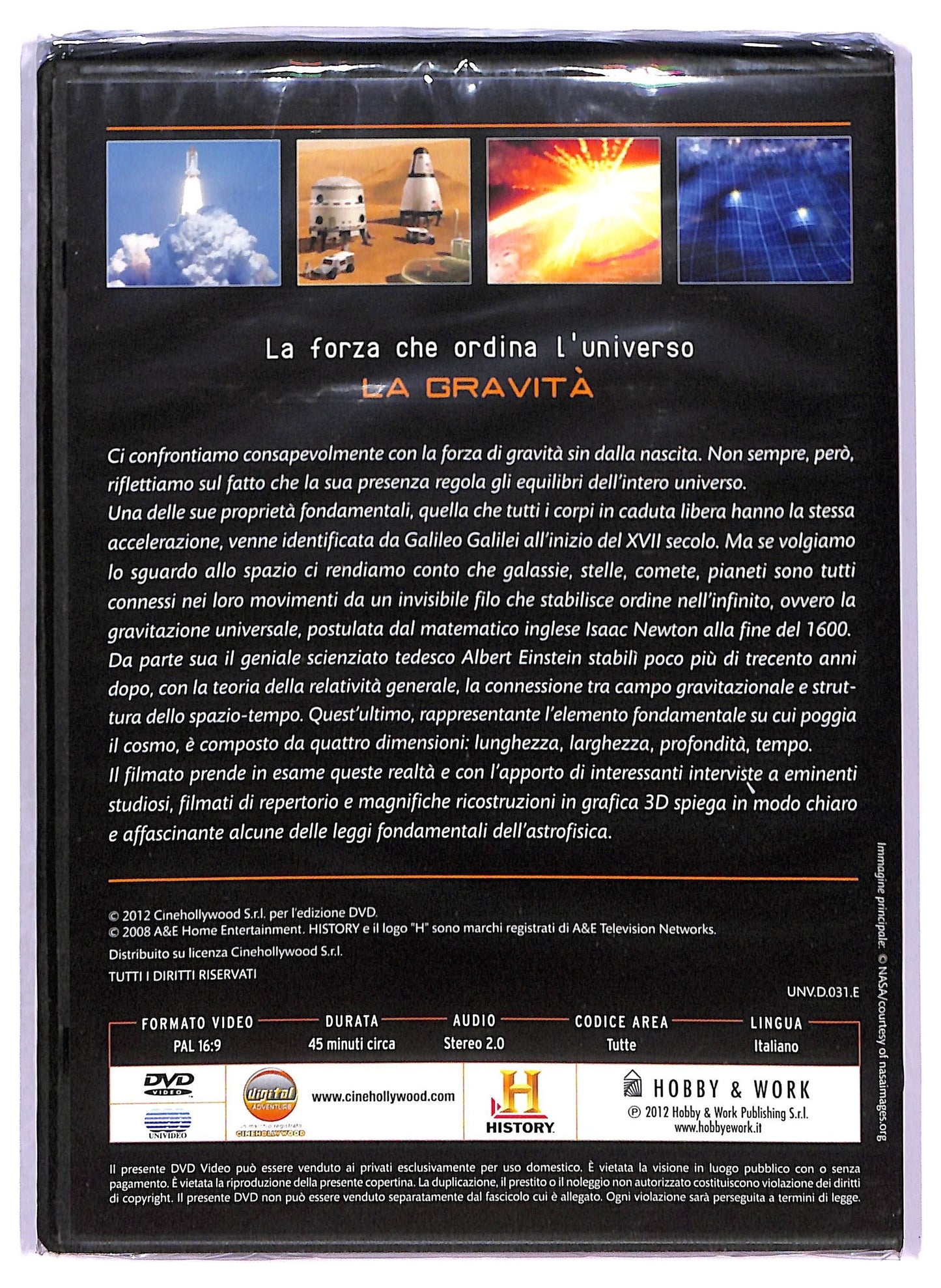 EBOND La gravita - Spazio History - La forza che ordina l'Universo - Editoriale Hobby & Work DVD D790841