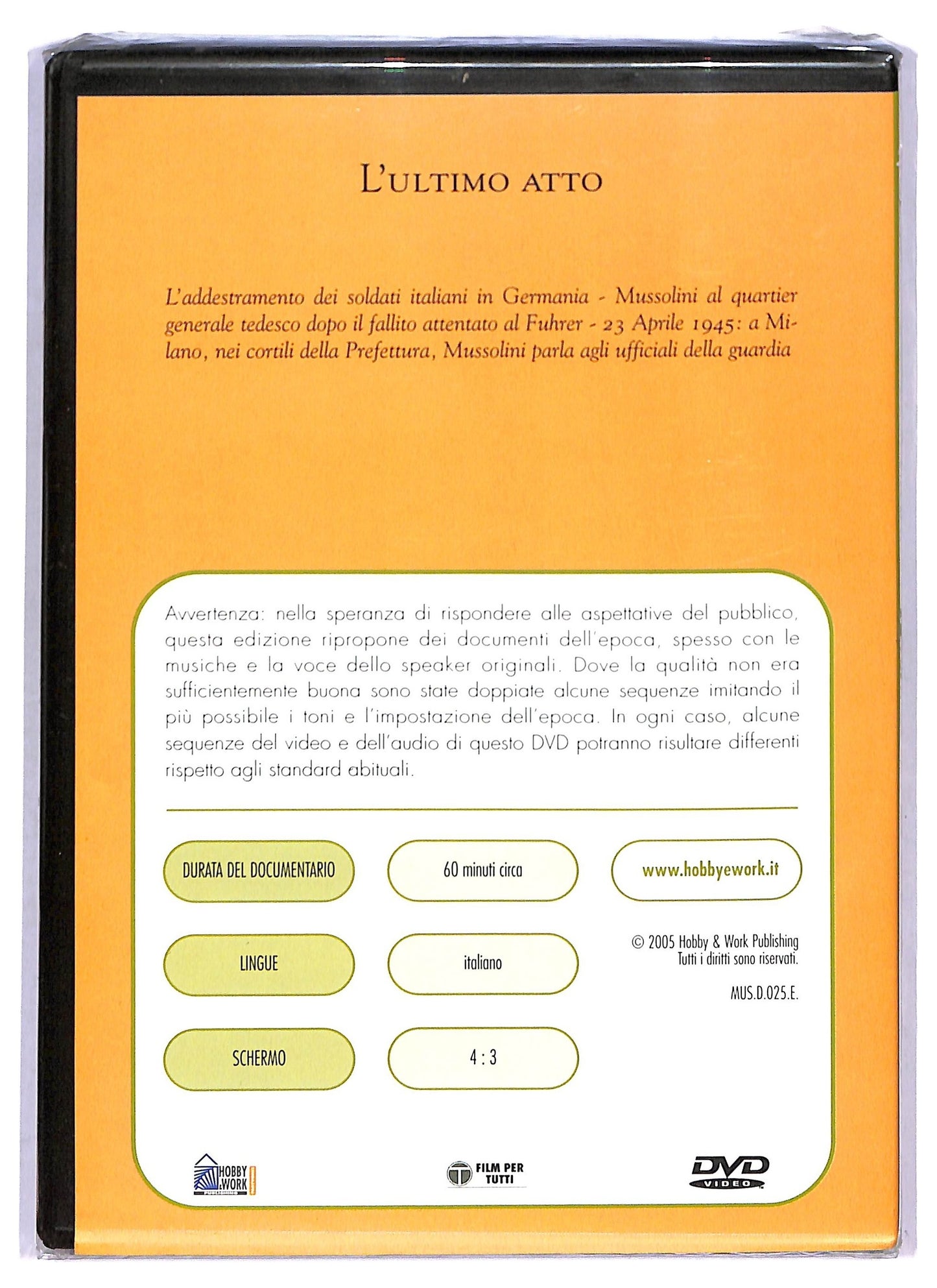EBOND l'ultimo atto  EDITORIALE DVD D790957