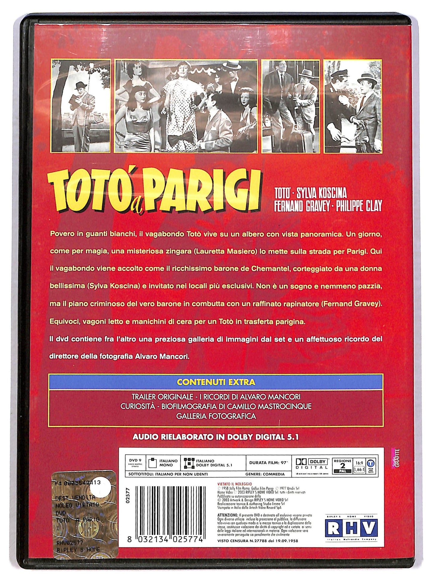 EBOND Toto a Parigi DVD D791120