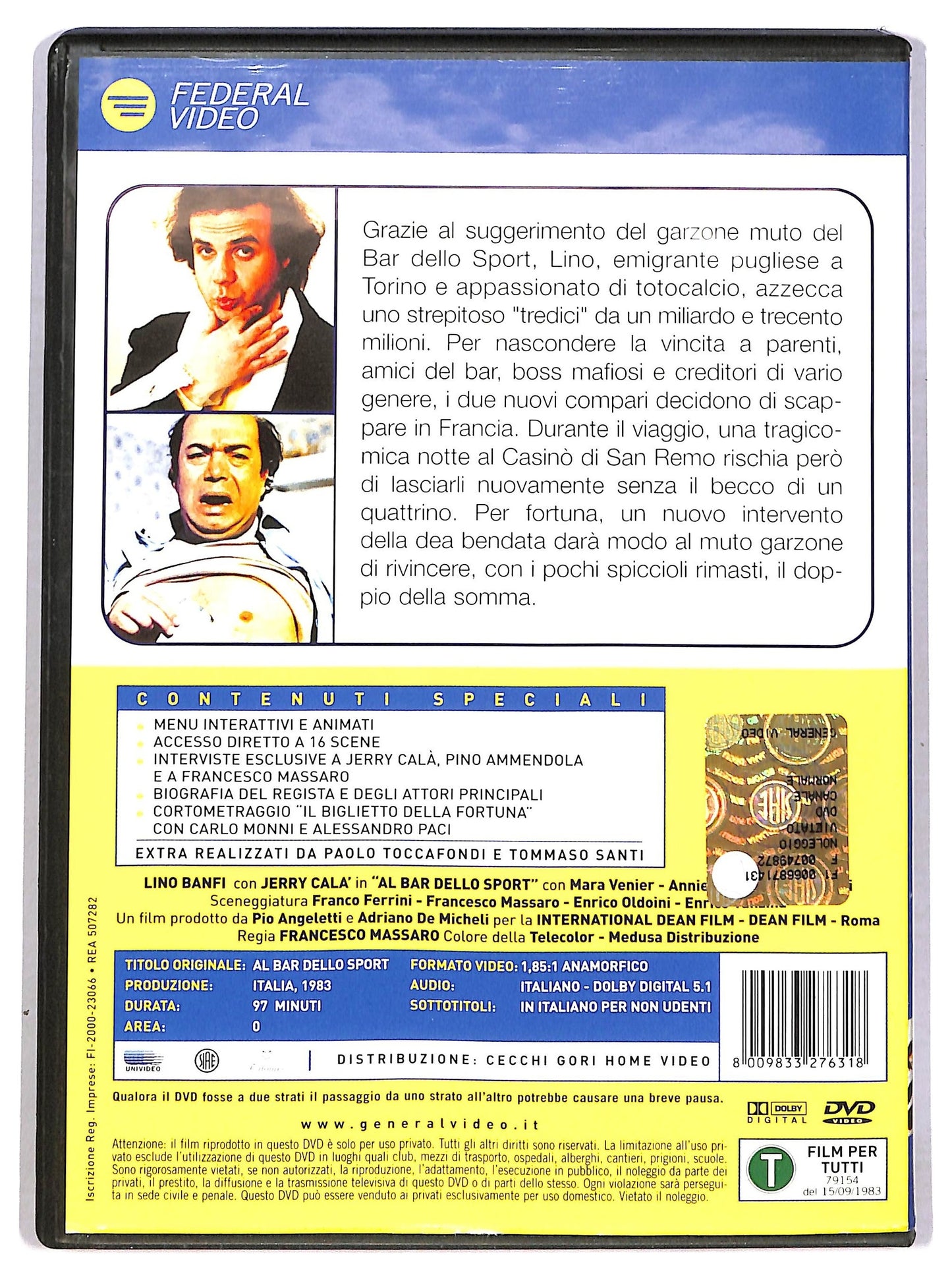 EBOND Al bar dello sport DVD D791130