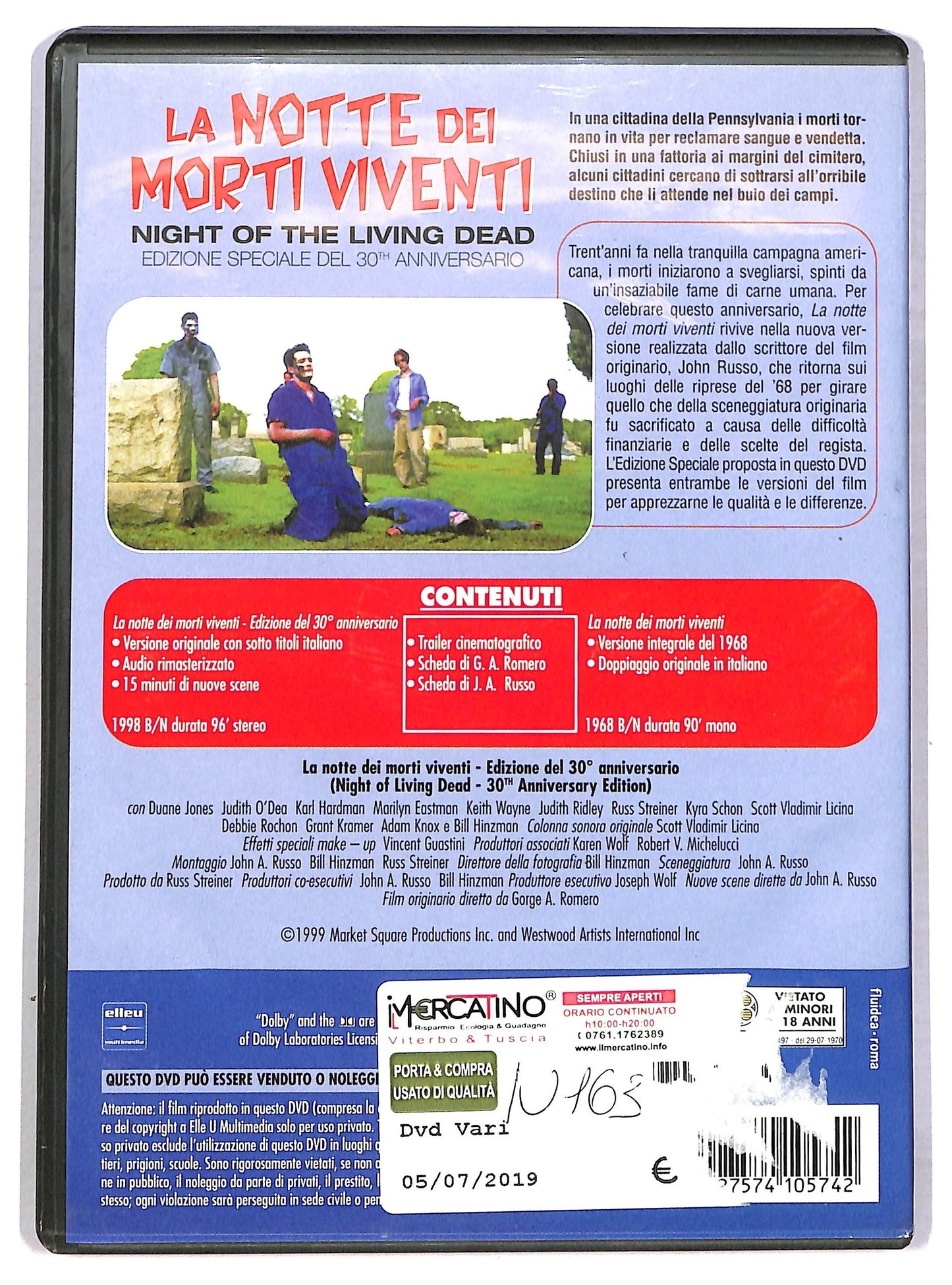 EBOND La Notte Dei Morti Viventi  DVD D791136