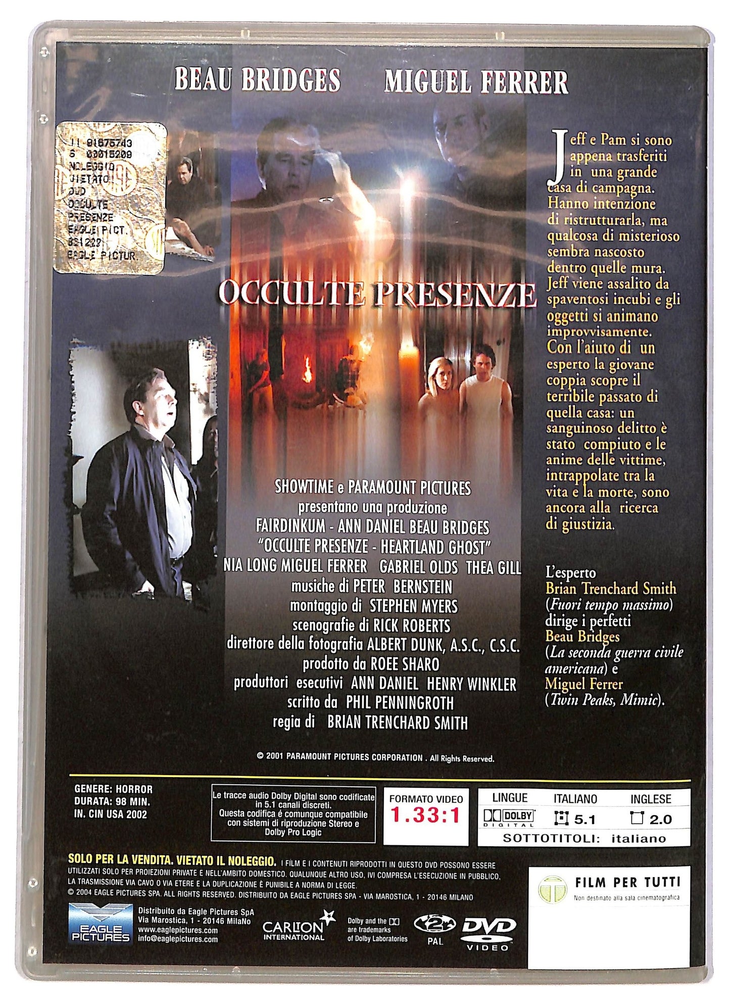 EBOND Occulte Presenze slimcase EDITORIALE DVD D791144