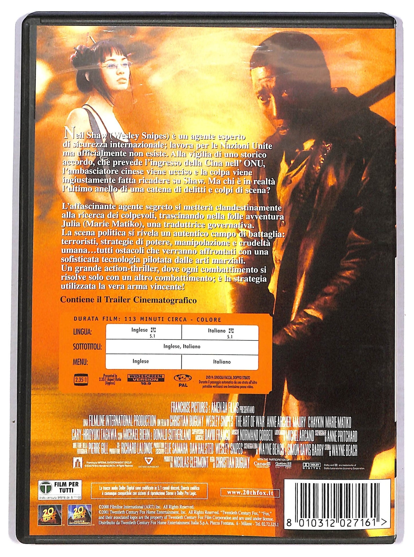 EBOND L'arte della guerra DVD D791162