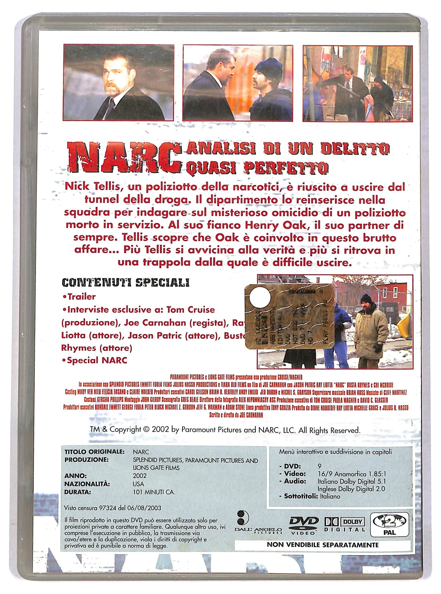 EBOND Narc - Analisi di un delitto  EDITORIALE DVD D791202