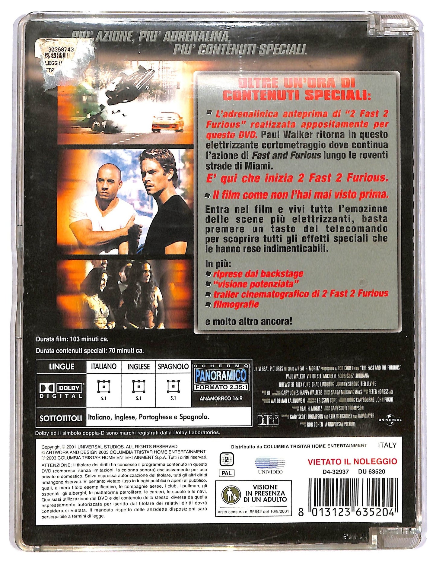 EBOND fast and furious - hot edition  SJB DVD D791204