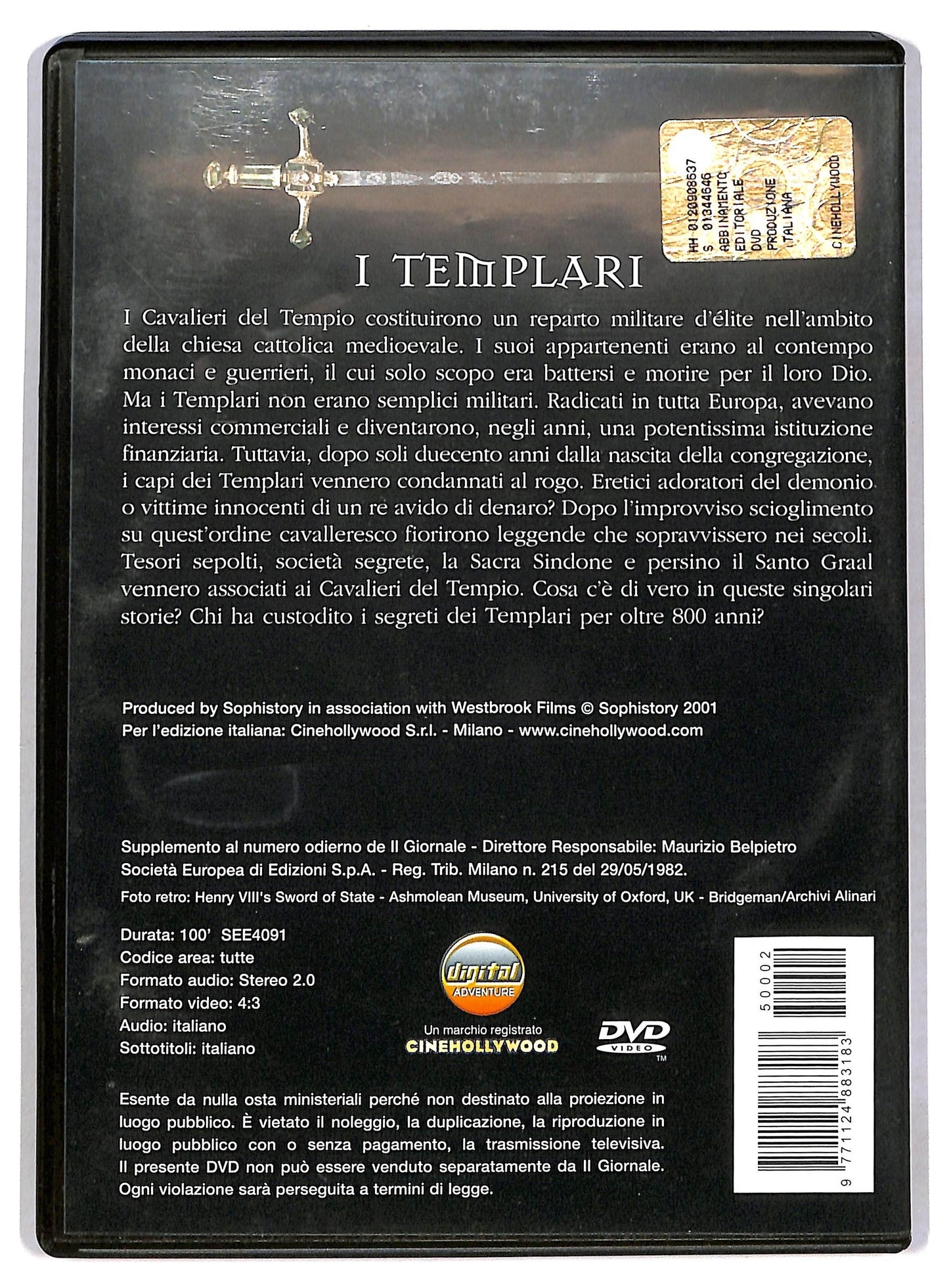 EBOND I Templari : L'ordine Dei Monaci Guerrieri Vol.2  DVD  Editoriale D791321