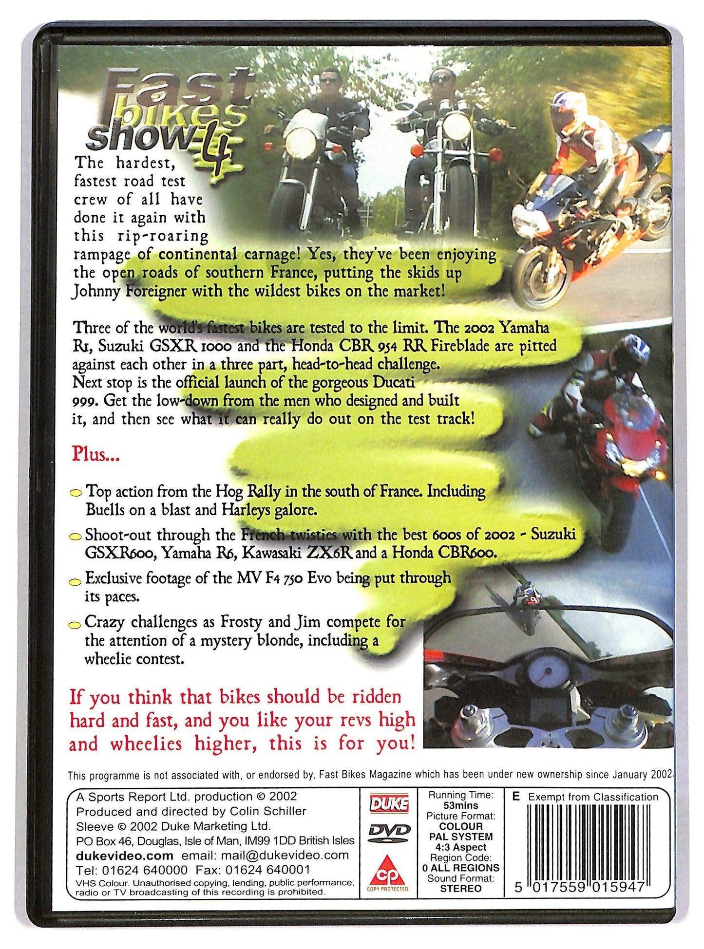 EBOND Fast Bikes 4 Edizione UK DVD D791334