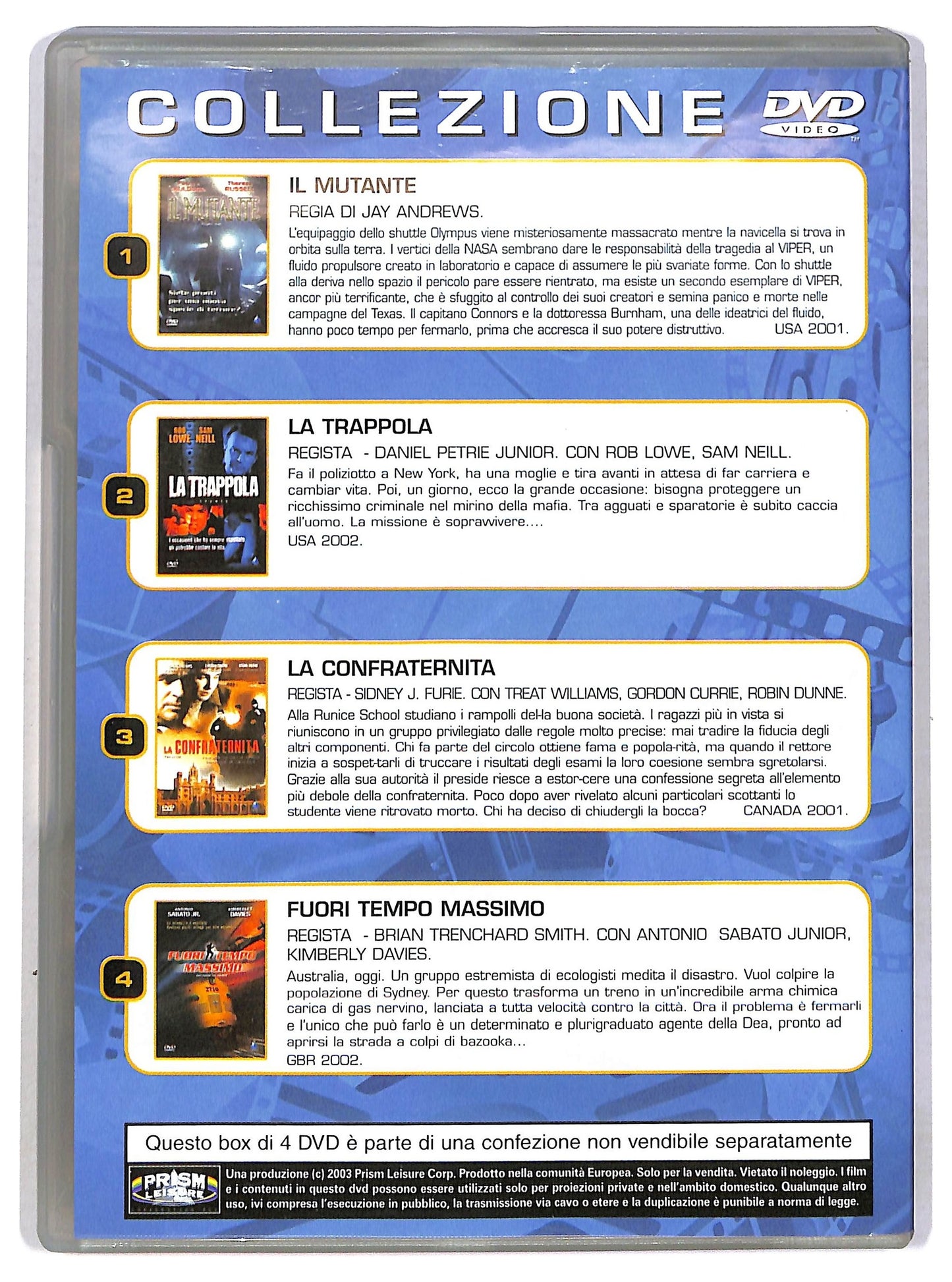 EBOND Collezione 4 film su 2 Dvd EDITORIALE DVD D791525
