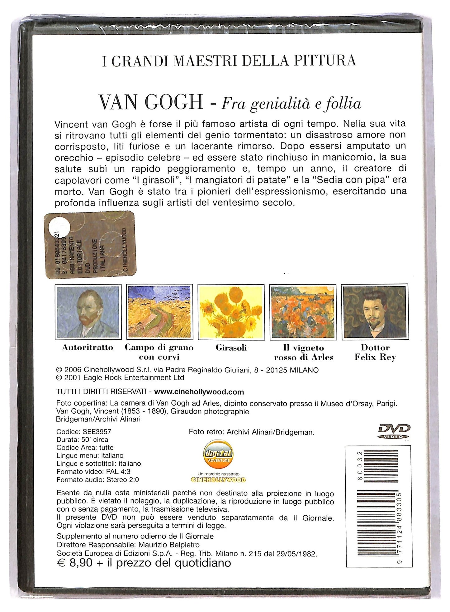 EBOND Van Gogh fra genialita e follia - I grandi maestri della pittura DVD D791529