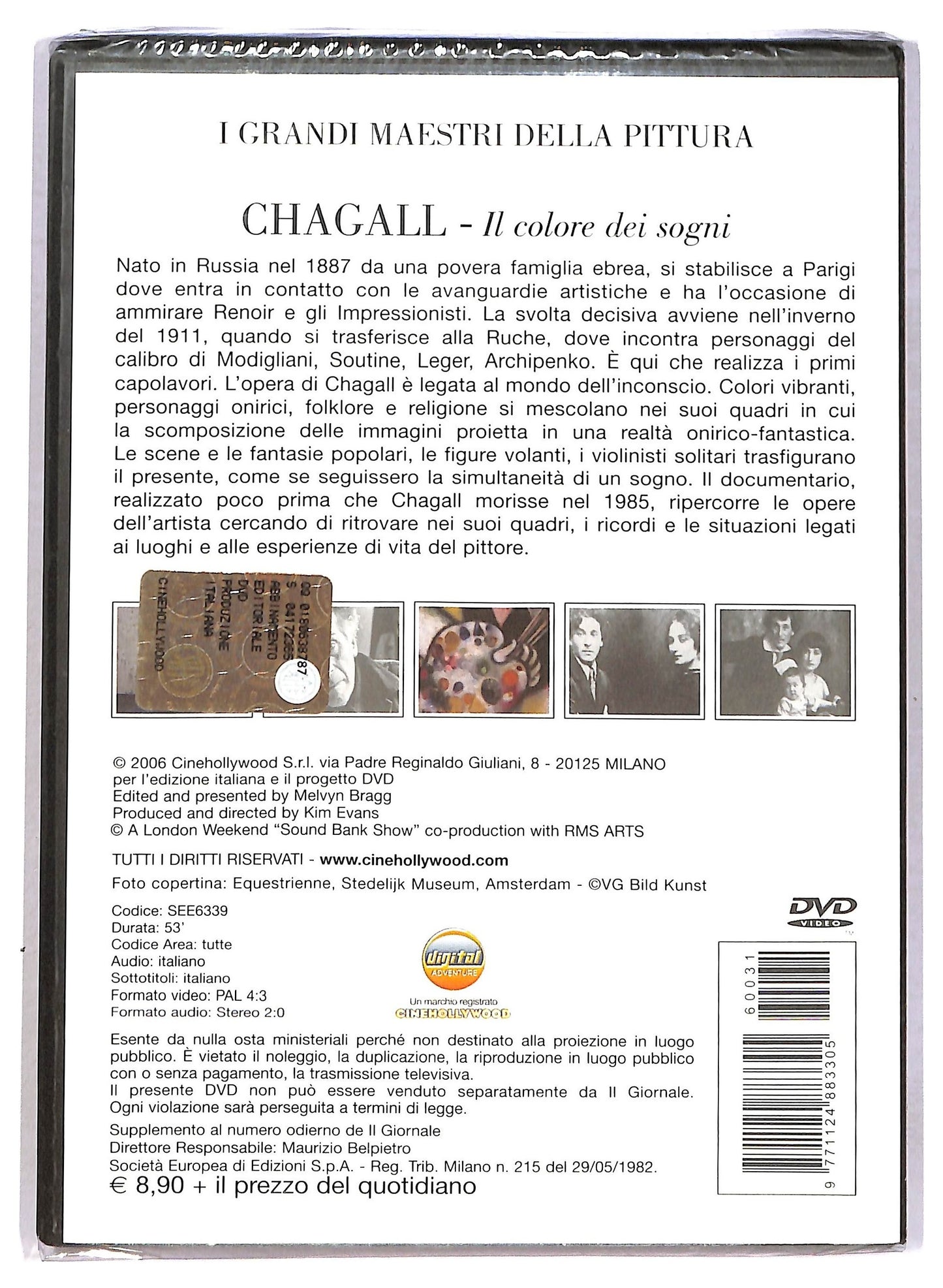 EBOND Chagall - Il colore dei sogni - I grandi maestri della pittura EDITORIALE DVD D791530