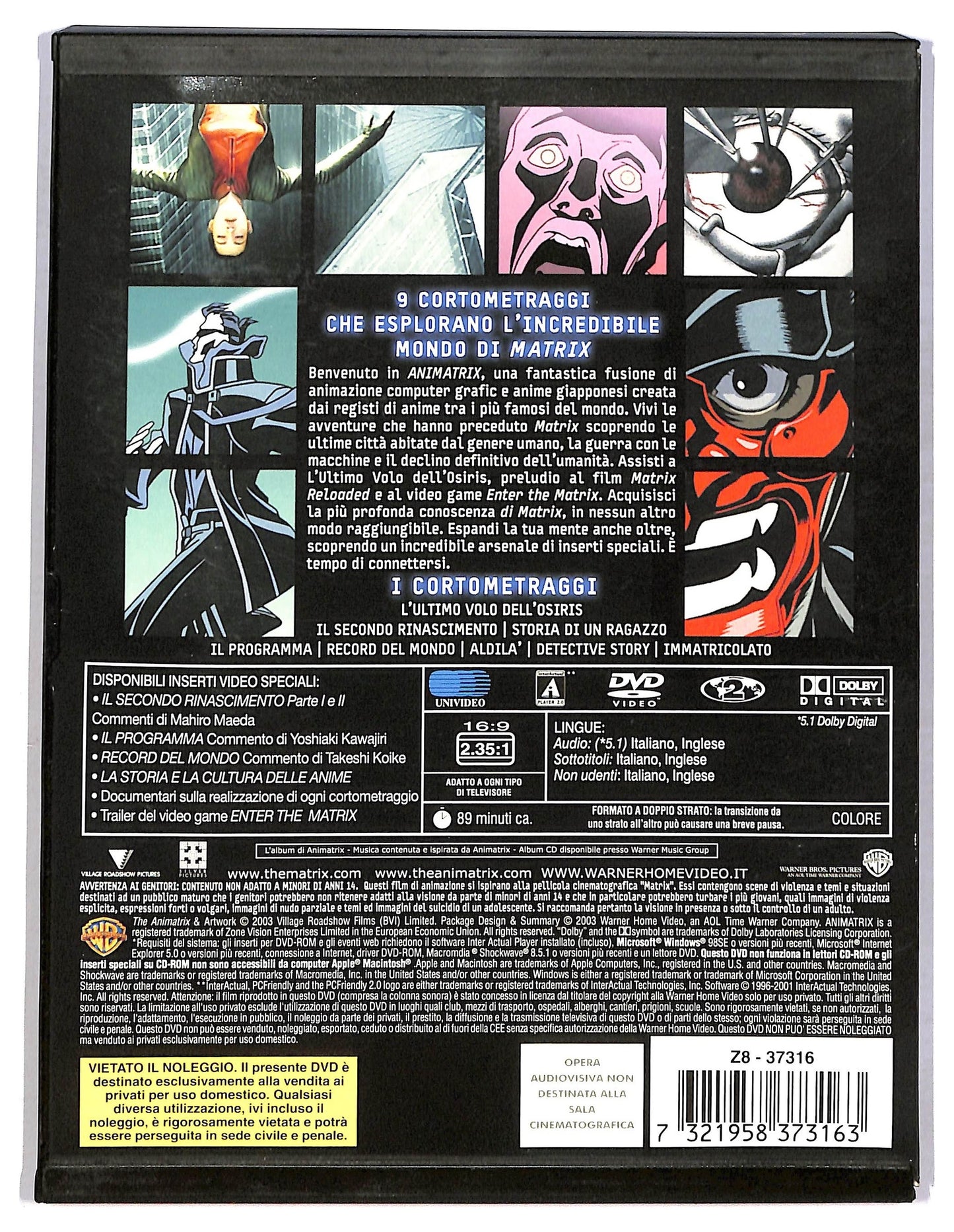 EBOND Animatrix  DVD Snapper D791652